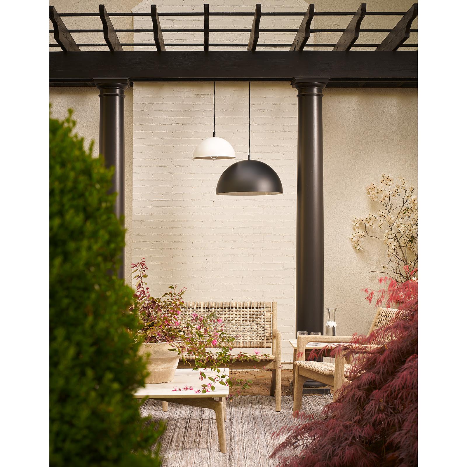 Peridot Outdoor Pendant Small (White)