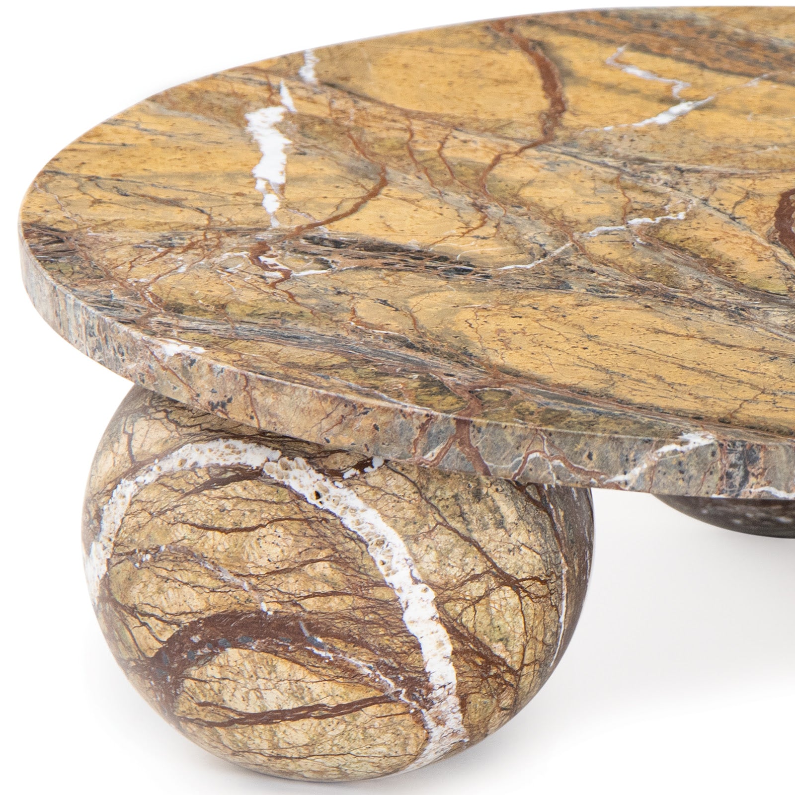 Marlow Marble Plate Large (Brown)