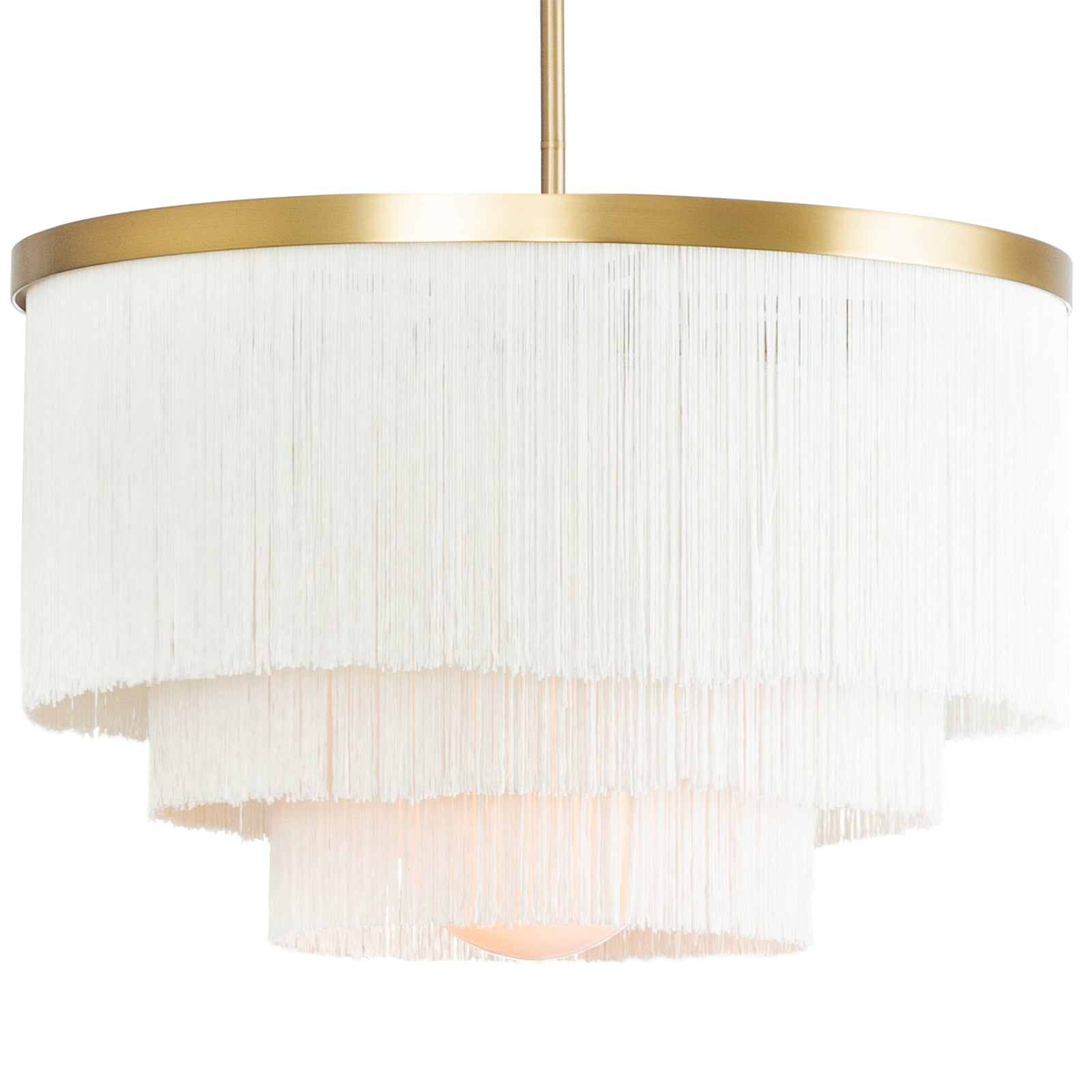 Cabaret Fringe Chandelier (Ivory)