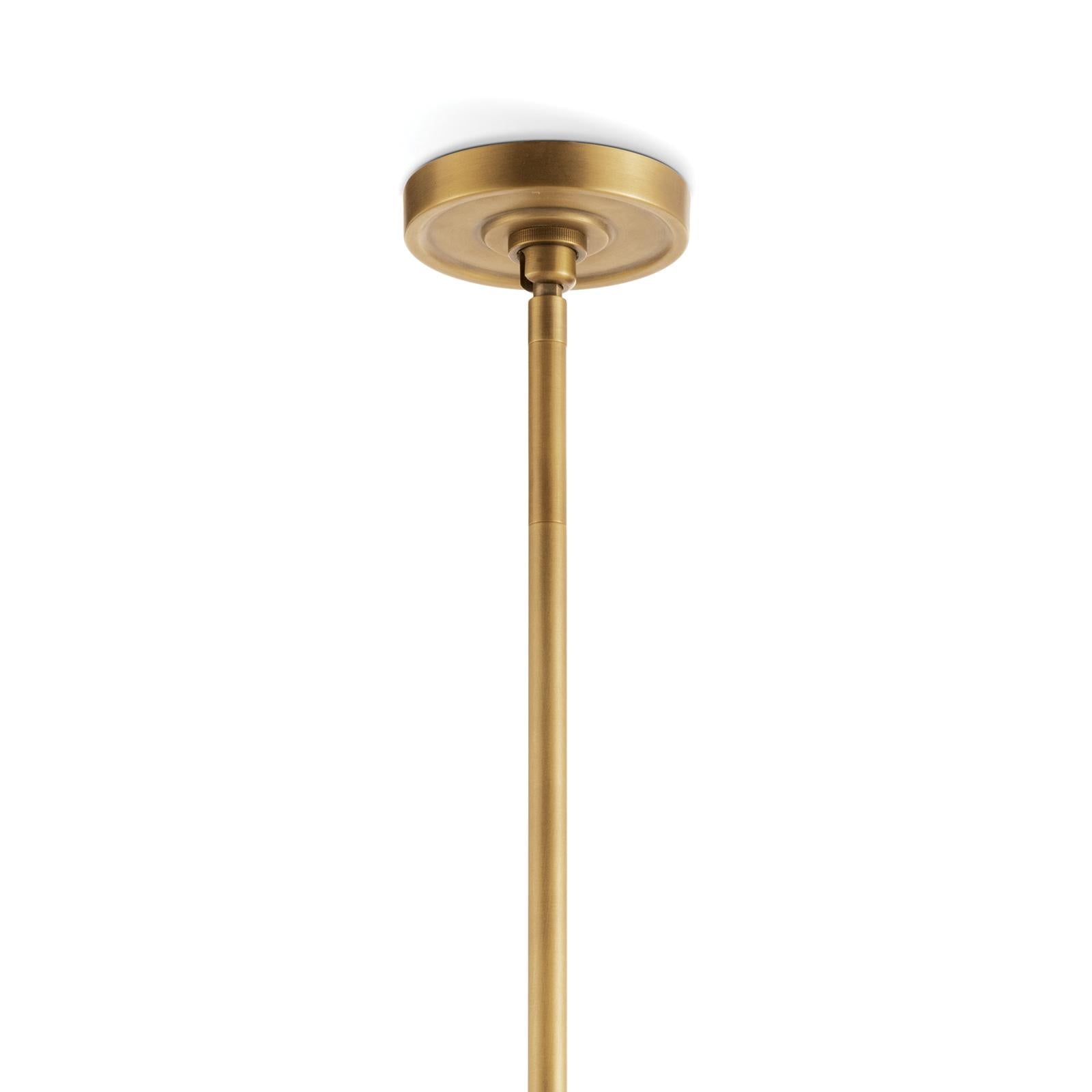 Styx Vertical Pendant (Natural Brass)