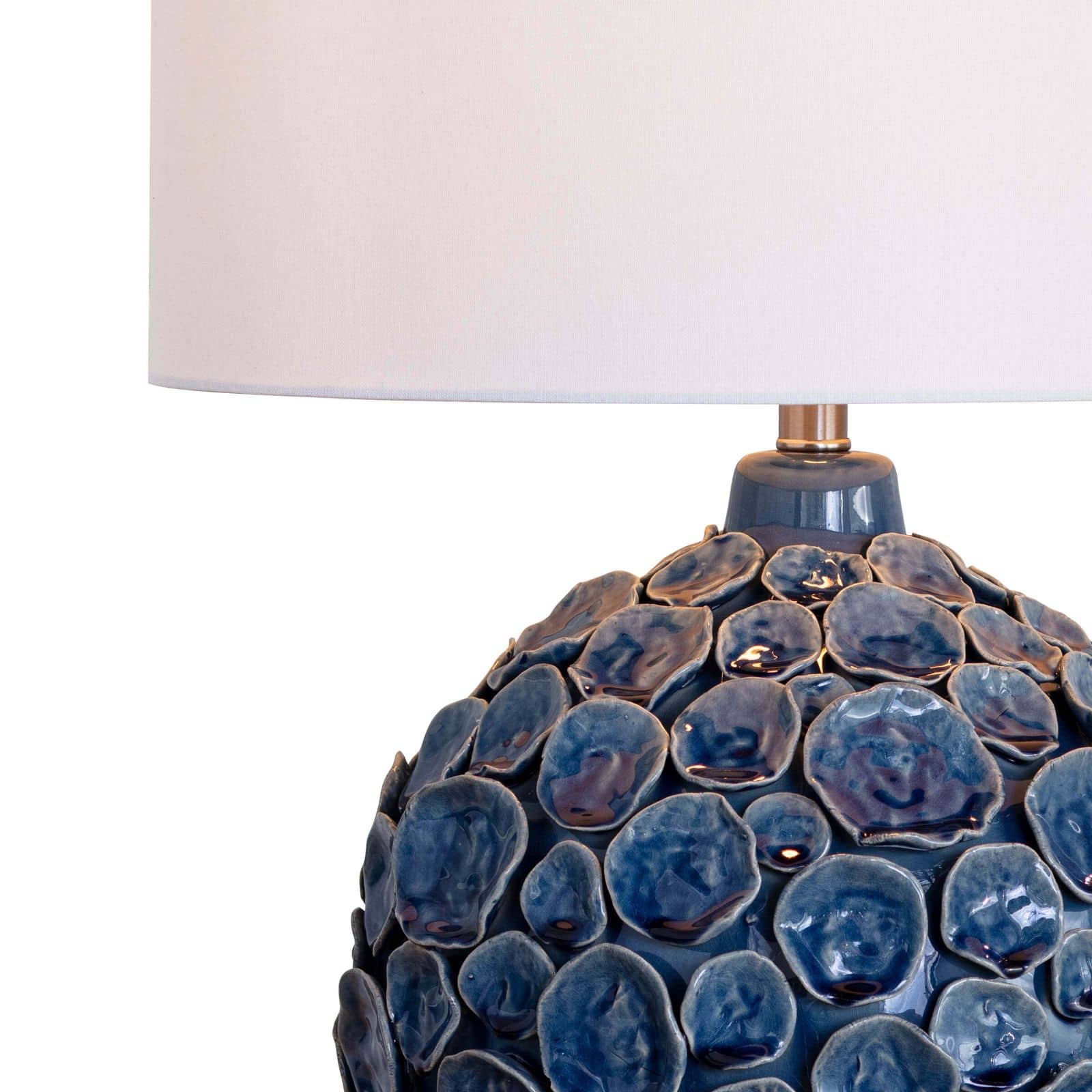Lucia Ceramic Table Lamp (Blue)