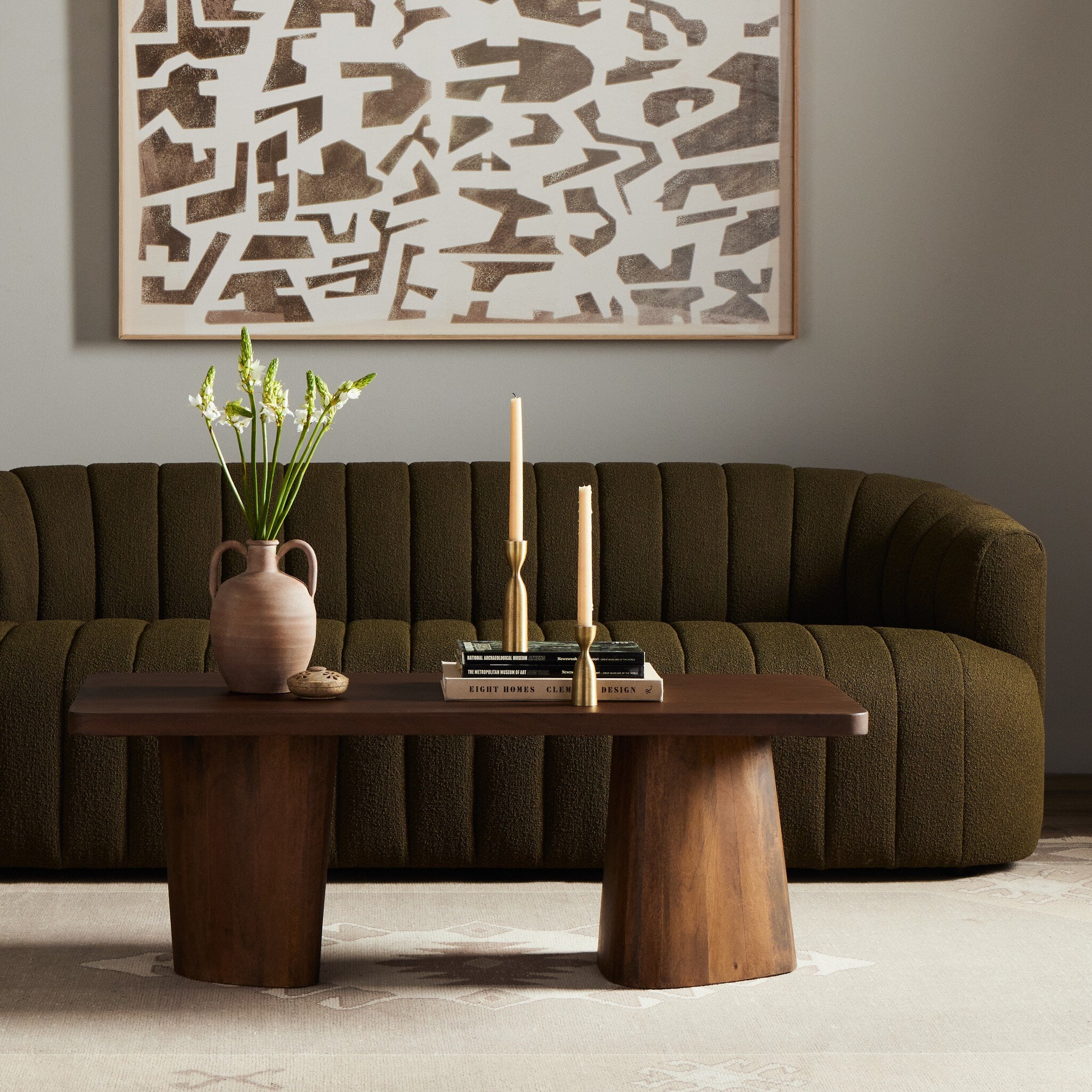 Myla Coffee Table - Aged Brown
