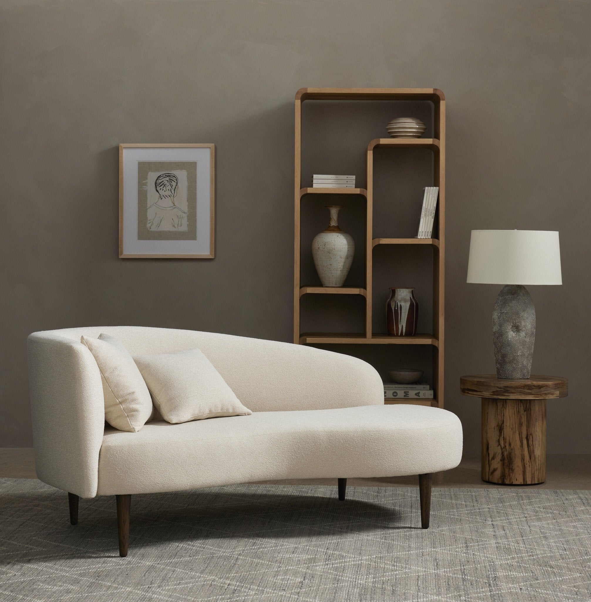 Luna Chaise - Capri Oatmeal