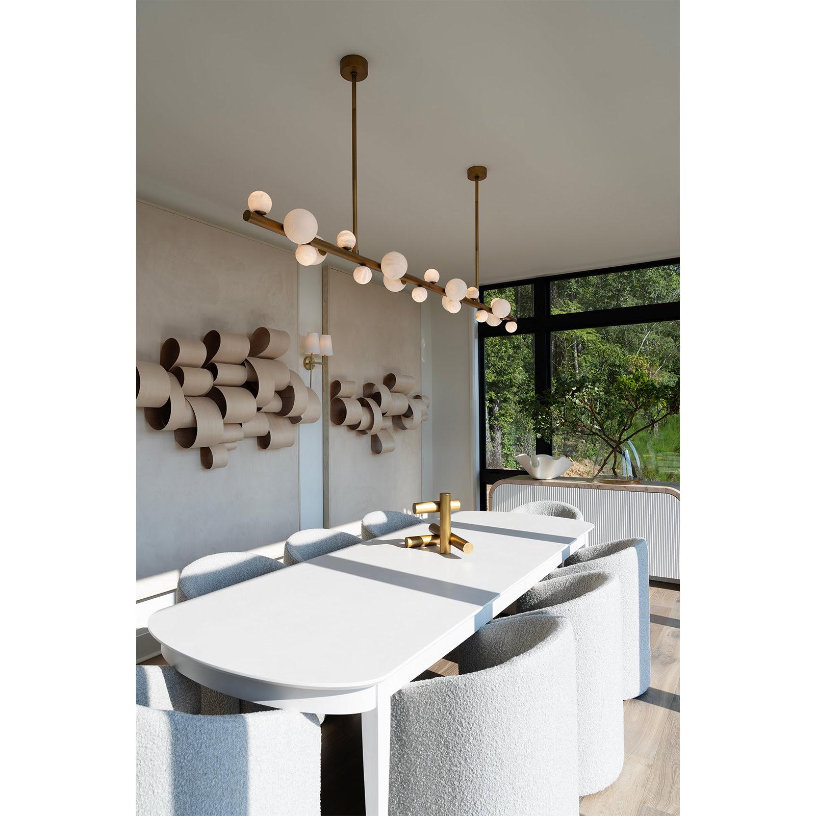 Styx Chandelier (Natural Brass)