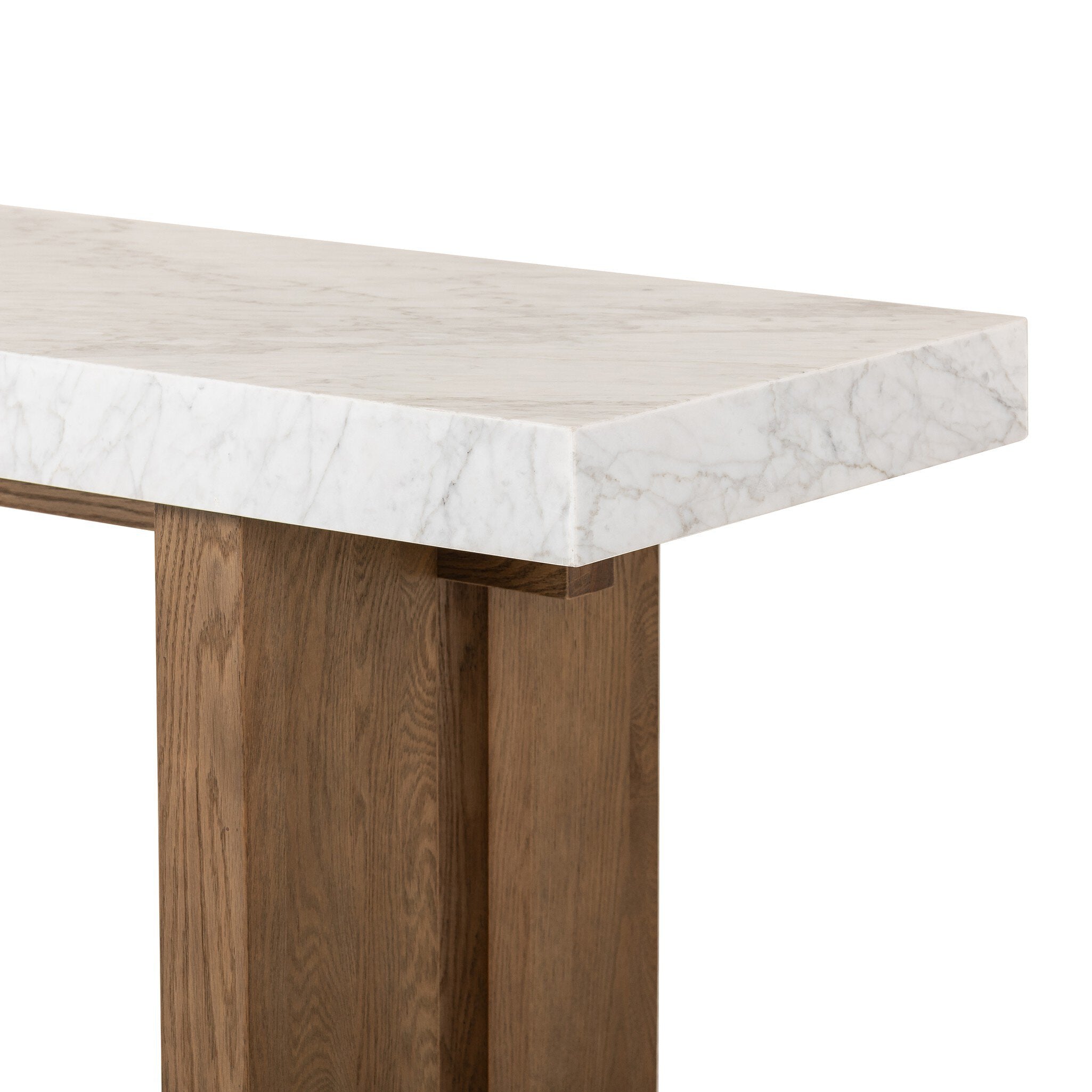 Olympia Console Table - White Carrara Marble