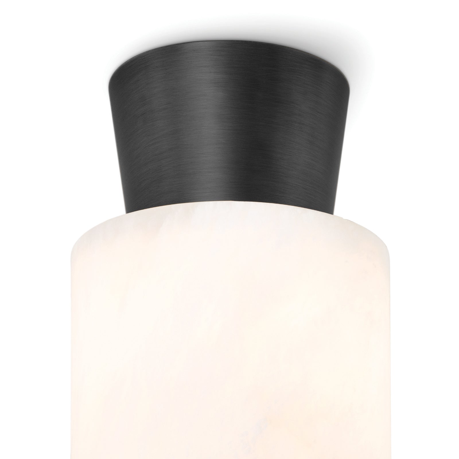 Hazel Alabaster Flush Mount (Oil Rubbed Bronze)