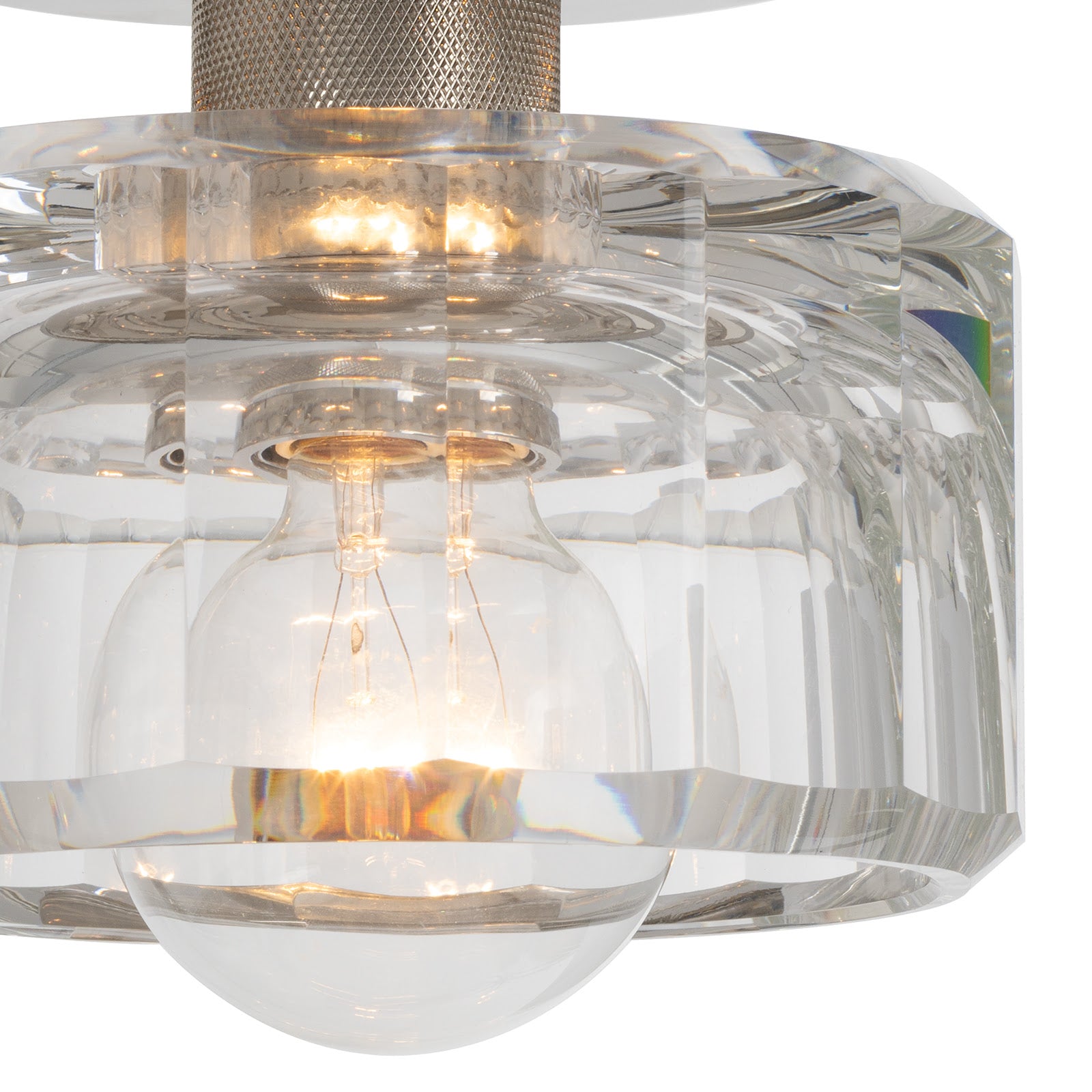 Bijoux Crystal Flush Mount (Polished Nickel)