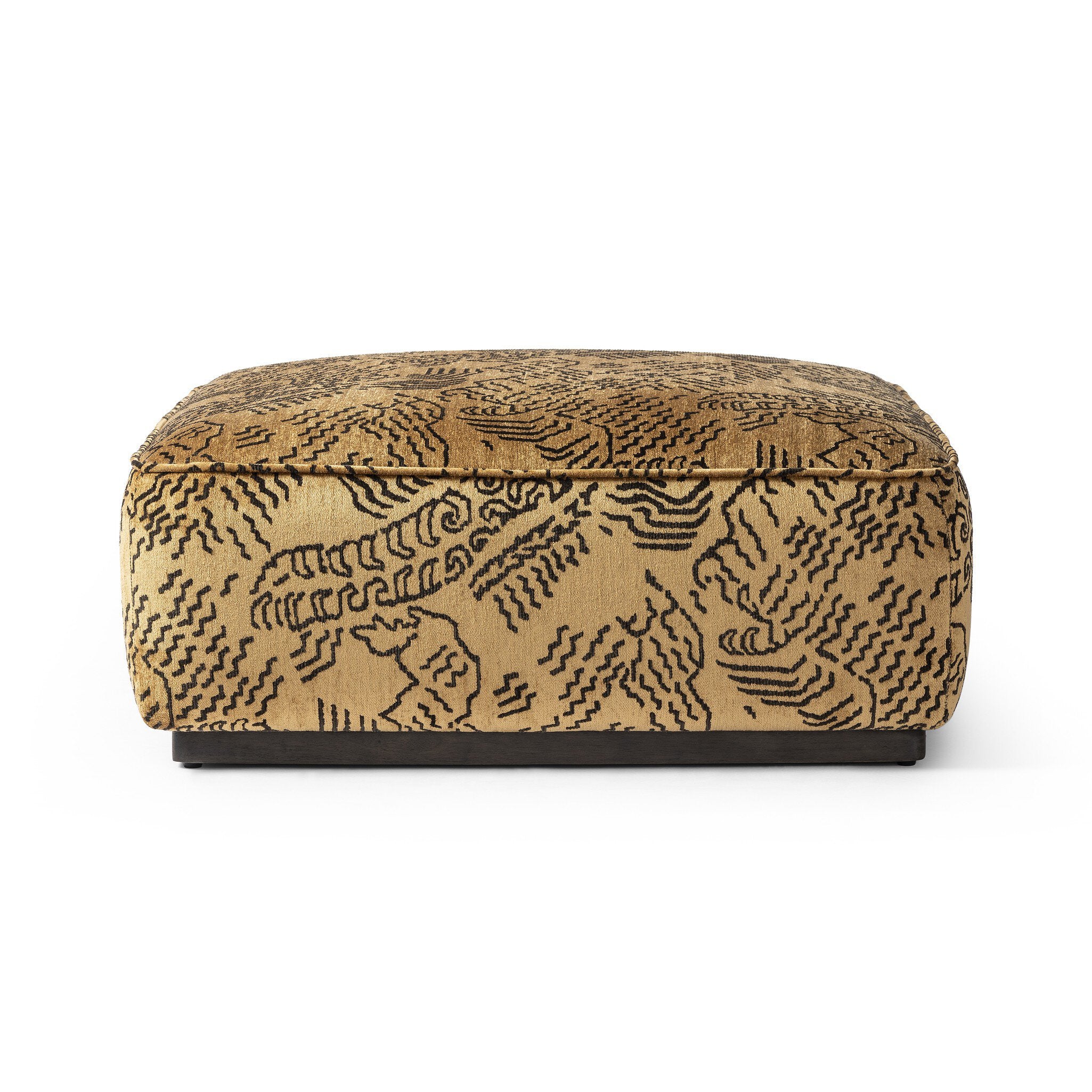 Sinclair Square Ottoman-36" - Balkan Ochre