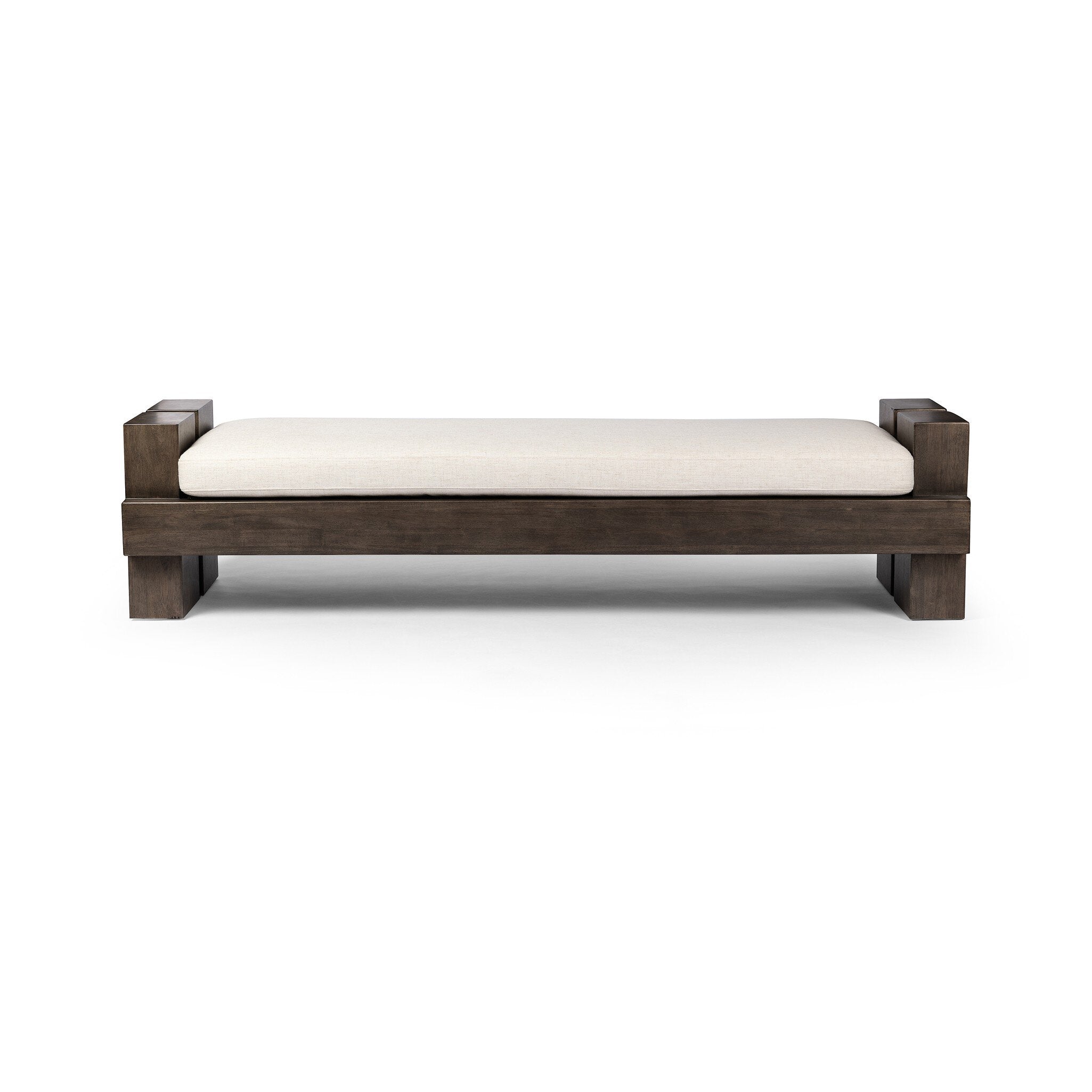 Heavy Wood Accent Bench - Alcala Cream