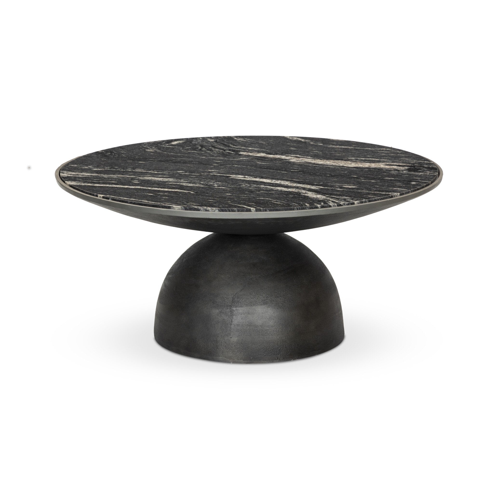 Corbett Coffee Table - Polished Black Marble