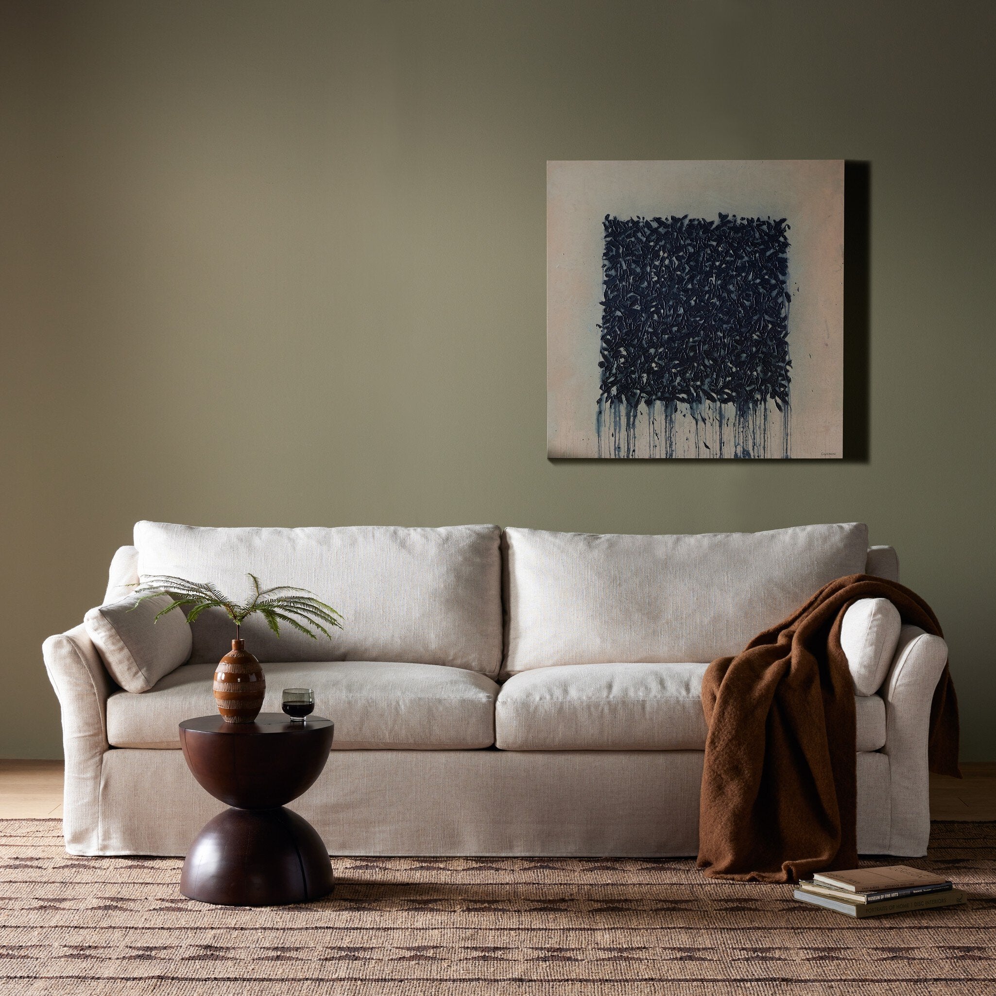 Delray Slipcover Sofa-97" - Evere Creme