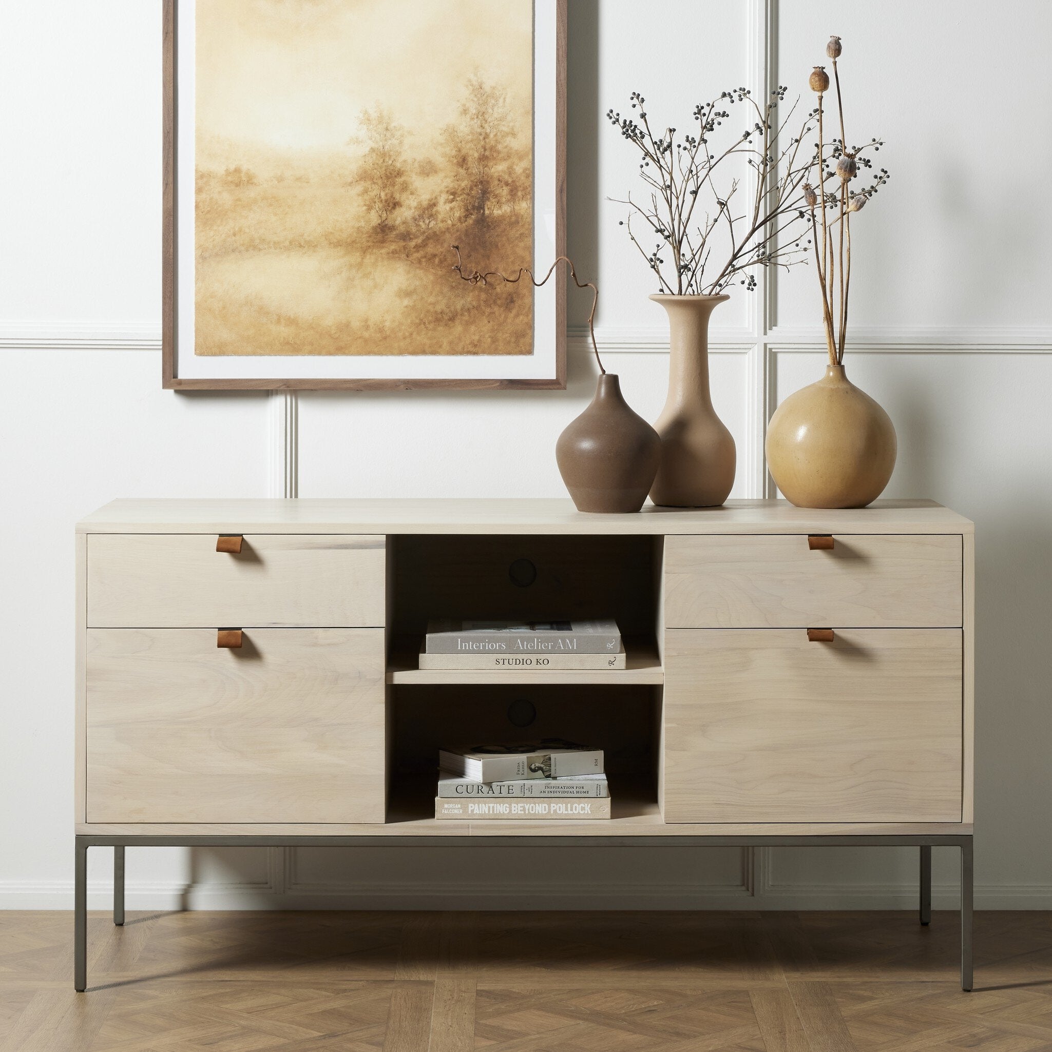 Trey Modular Filing Credenza - Dove Poplar