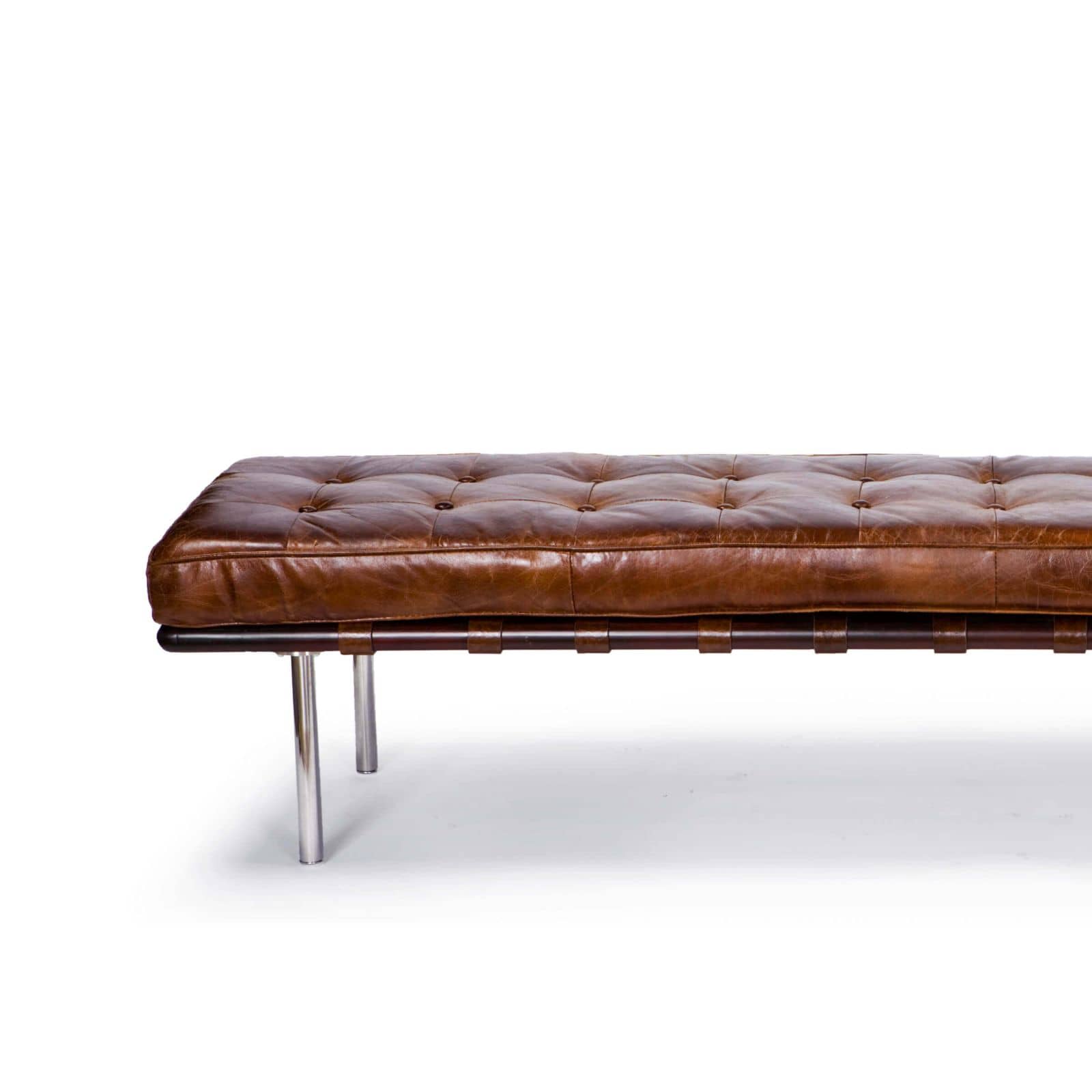 Tufted Gallery Bench (Cigar)