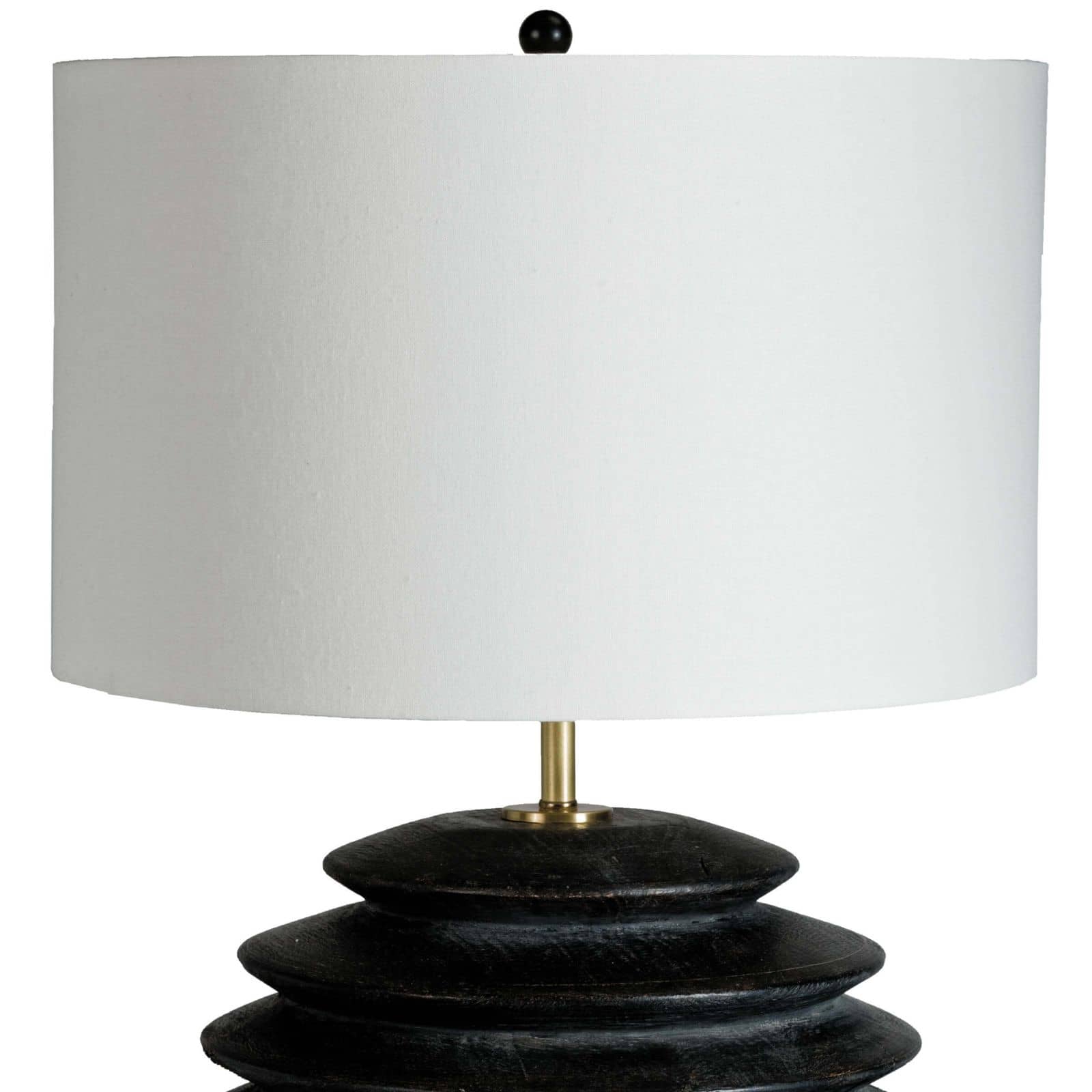 Accordion Table Lamp Round (Ebony)