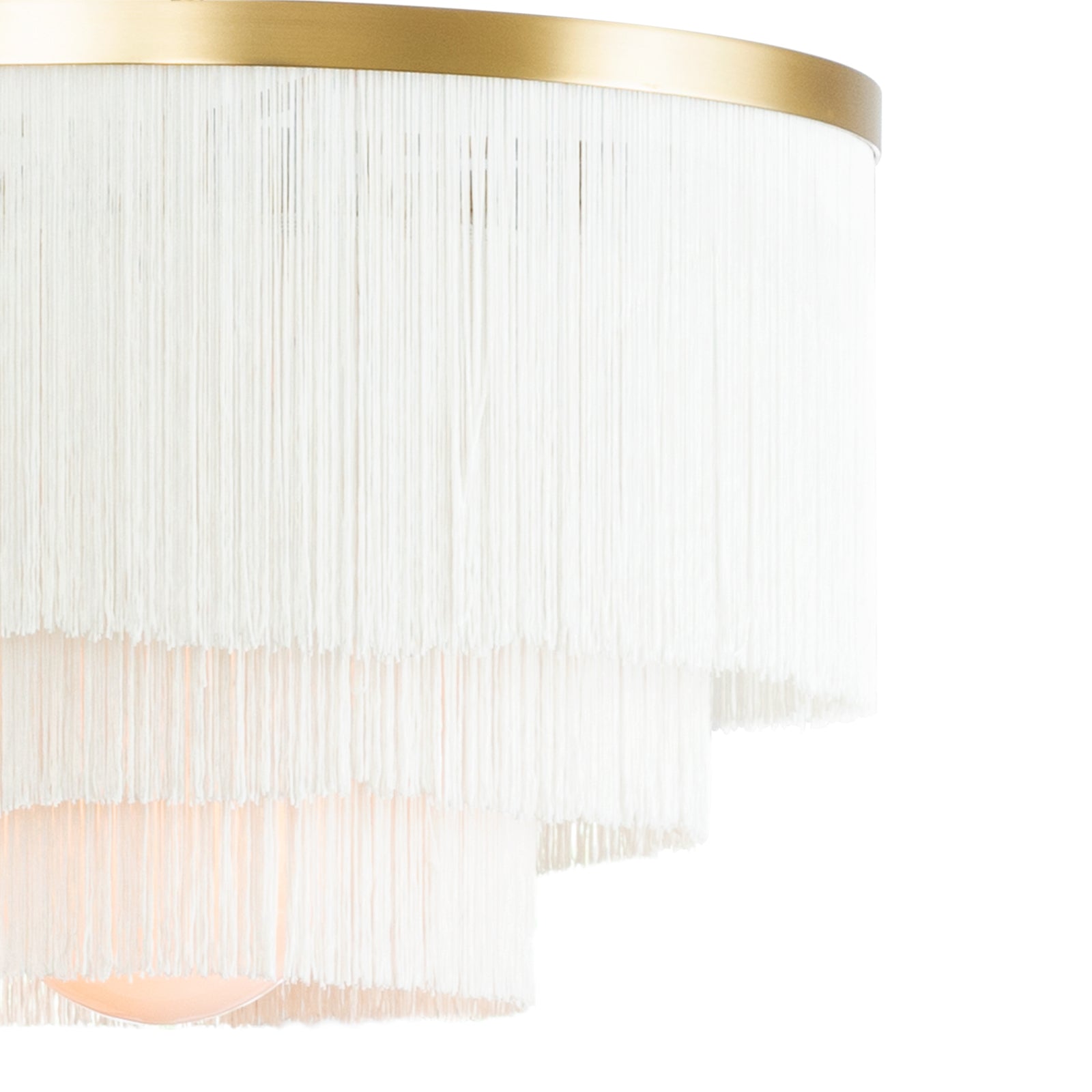 Cabaret Fringe Chandelier (Ivory)