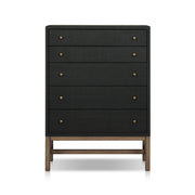 Fiona Tall Dresser - Black Raffia