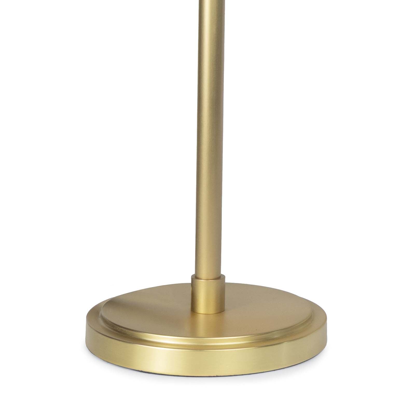 Vest Table Lamp (White and Natural Brass)