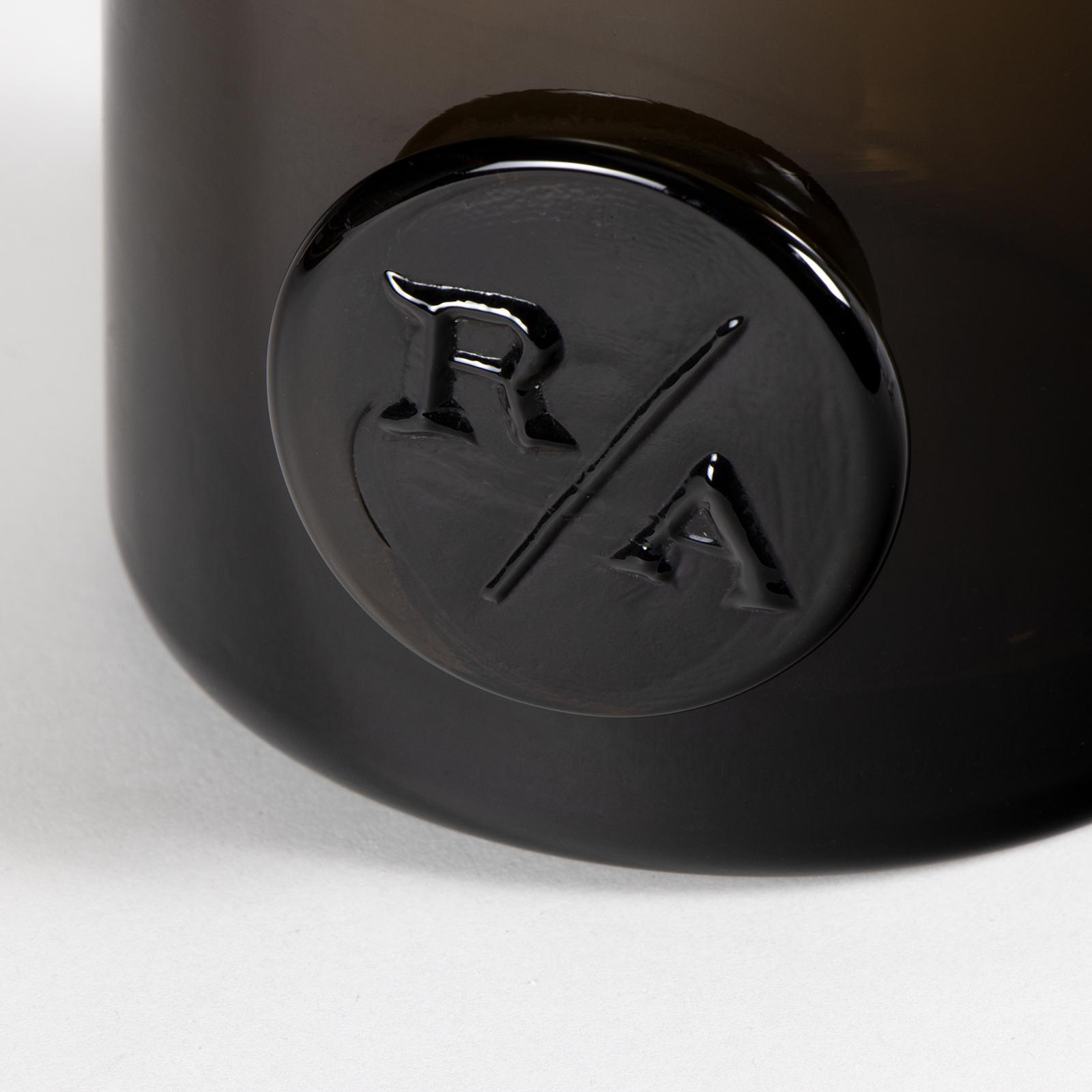 Monogram Glass Votive Small (Smoke)