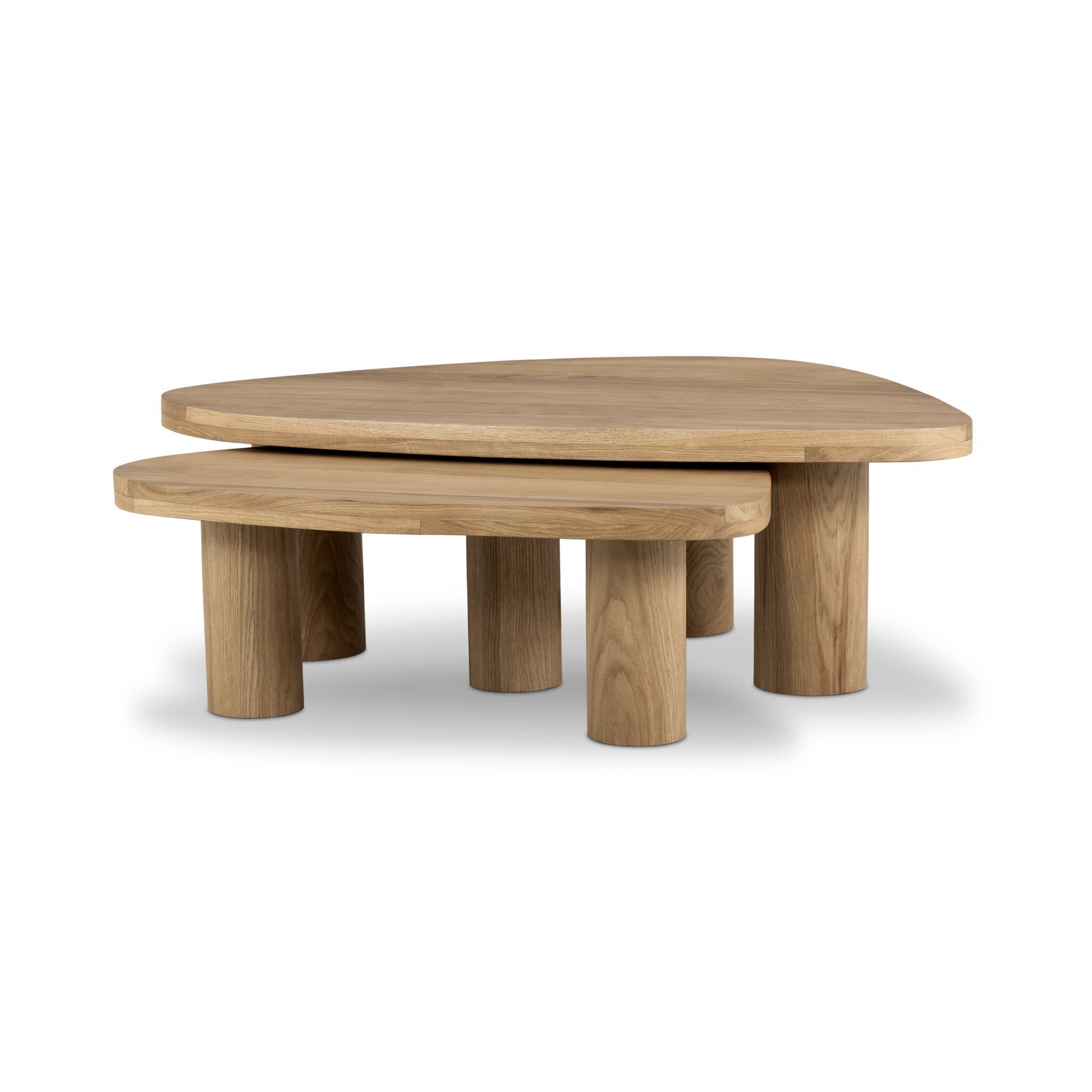 Zion Nesting Coffee Table Set - Natural Oak
