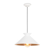 Viggo Pendant Small (White and Gold)