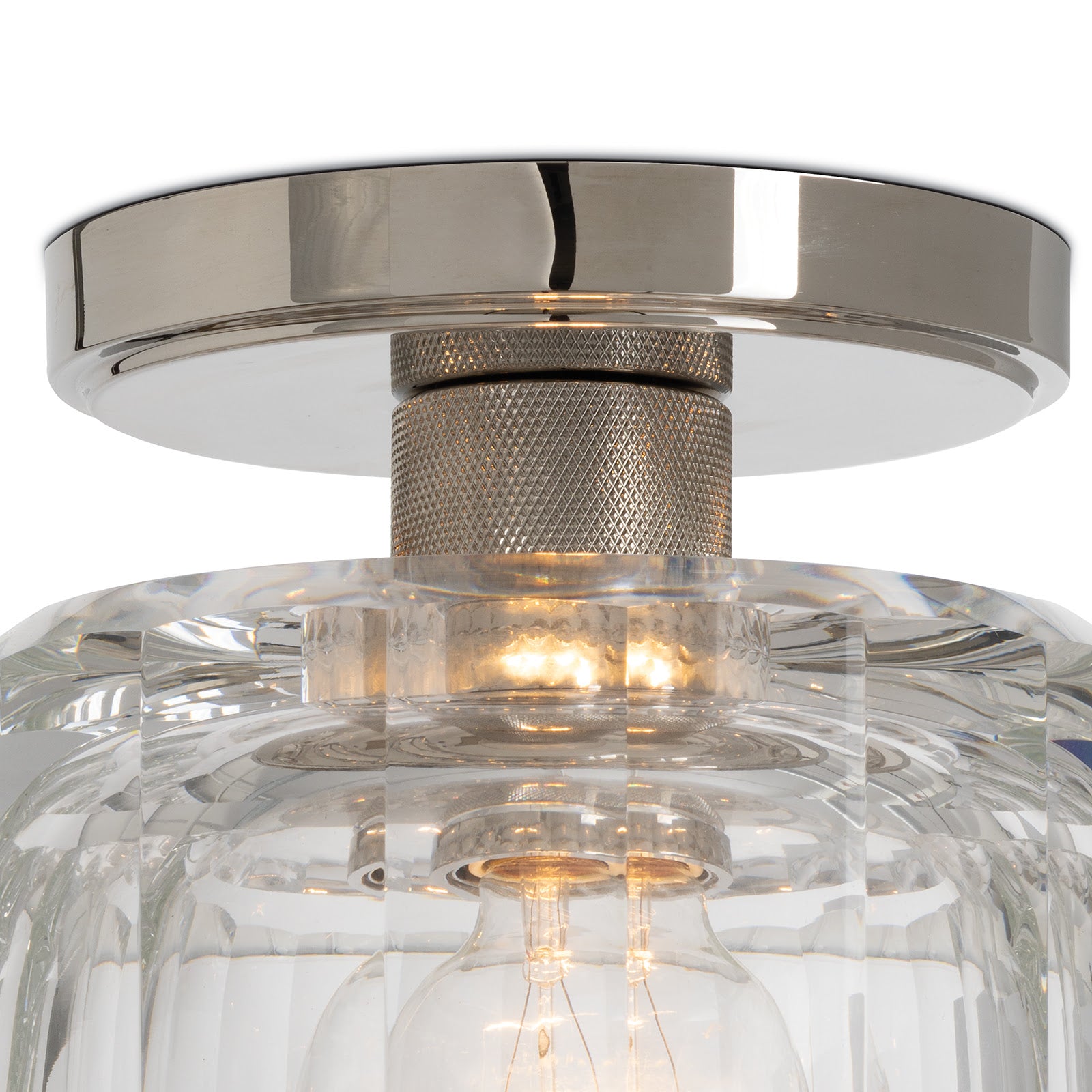 Bijoux Crystal Flush Mount (Polished Nickel)