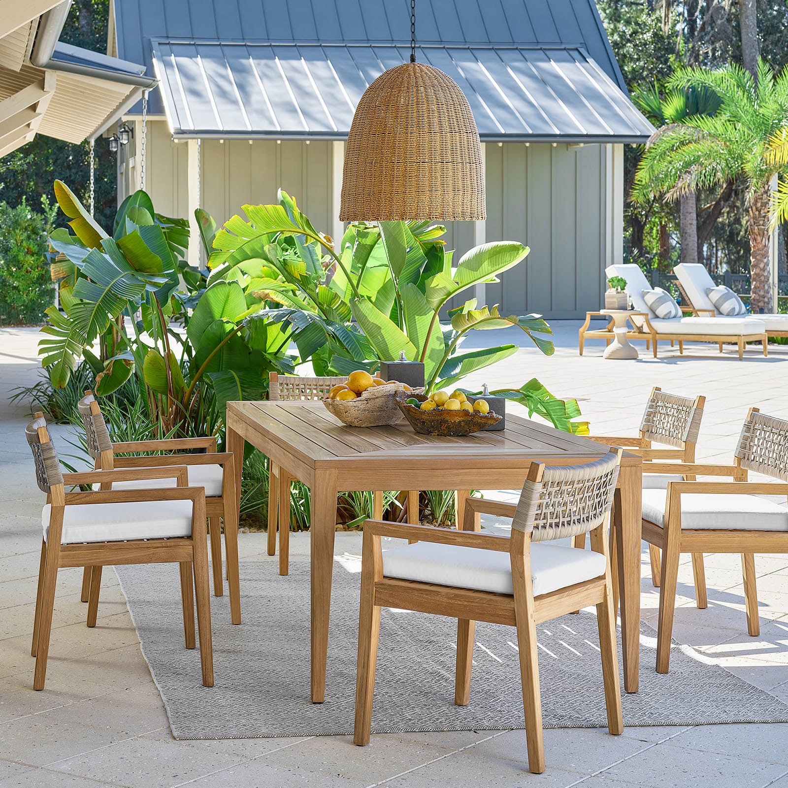 Beehive Outdoor Pendant Large (Weathered Natural)