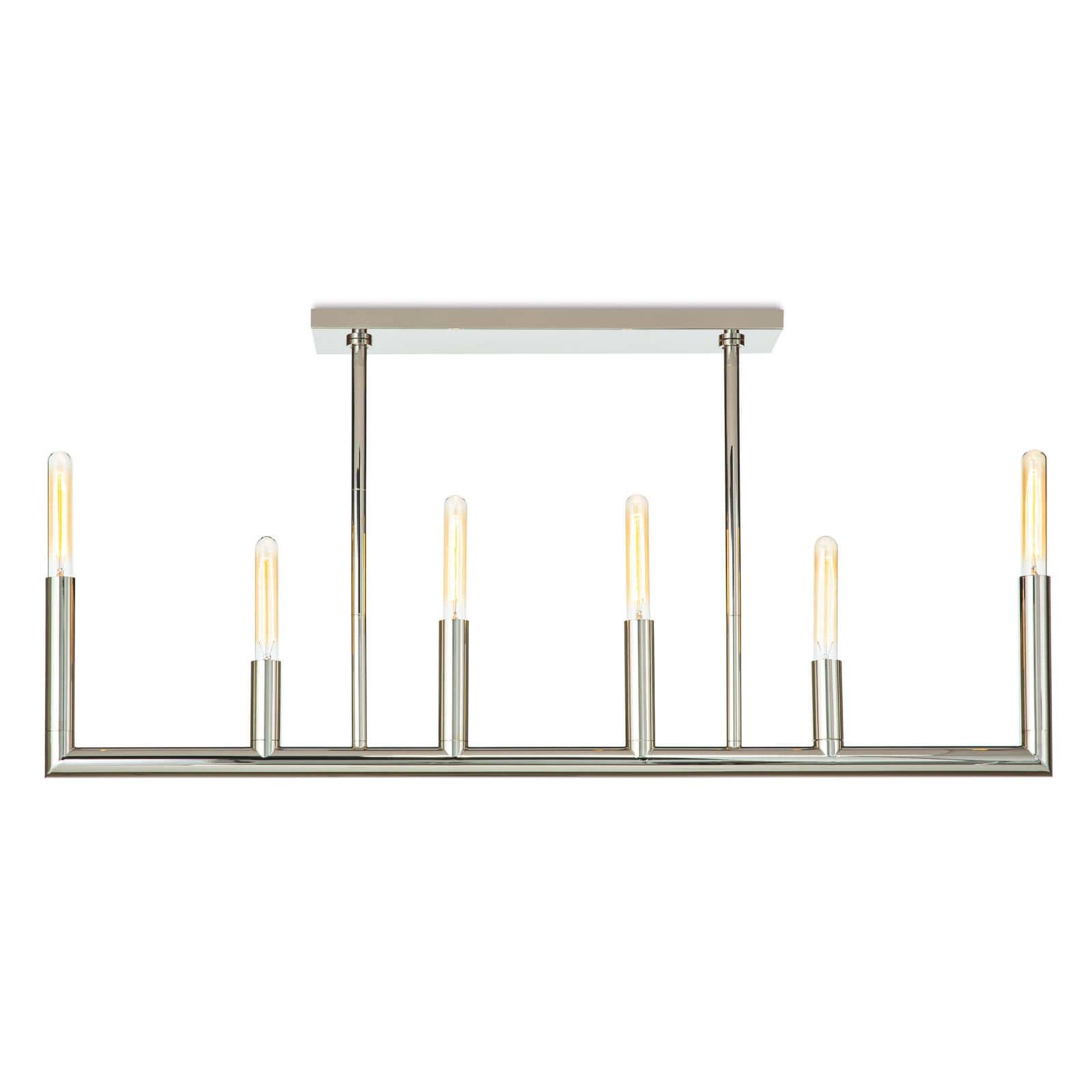Wolfe Linear Chandelier (Polished Nickel)