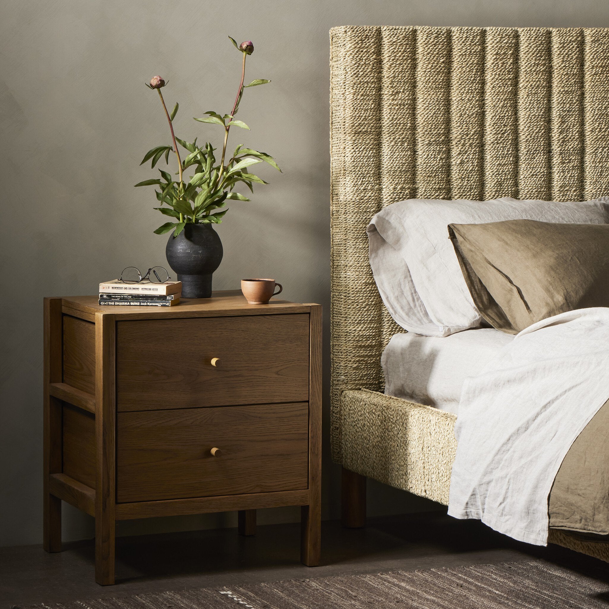Meadow Nightstand - Tawny Oak Veneer