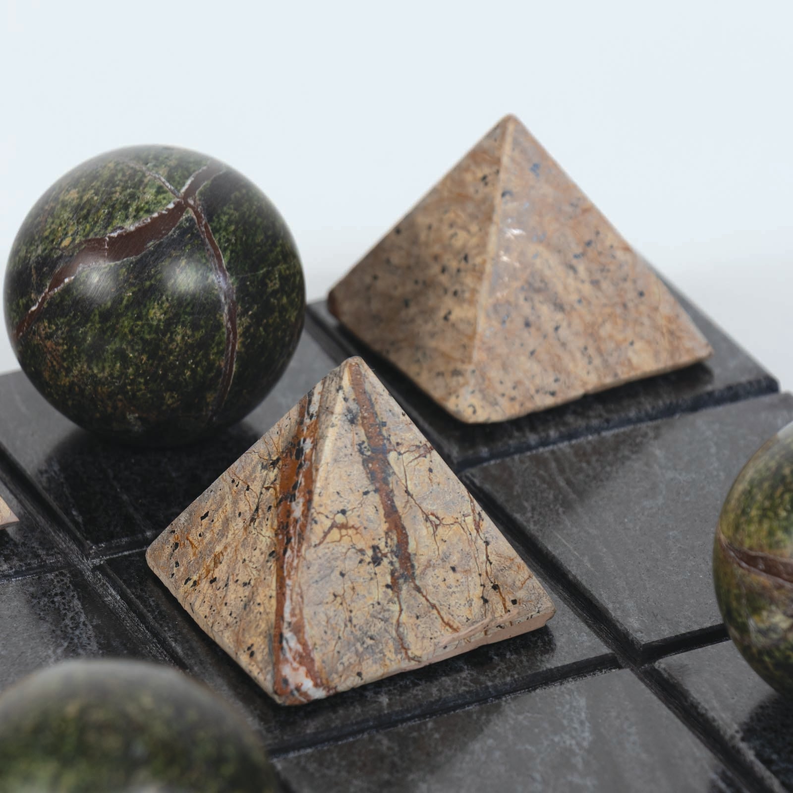 Tic Tac Toe Marble Board (Black)