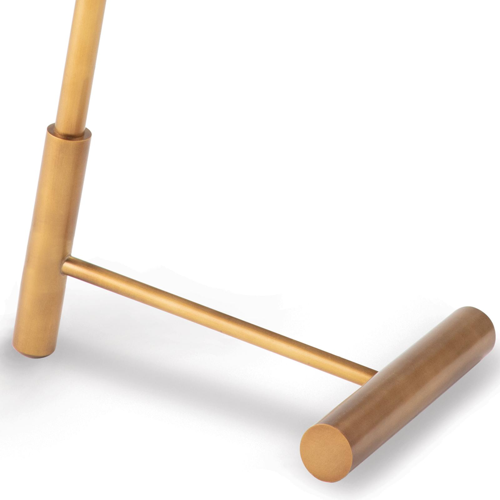 Spyder Floor Lamp Spyder Floor Lamp (White and Natural Brass)