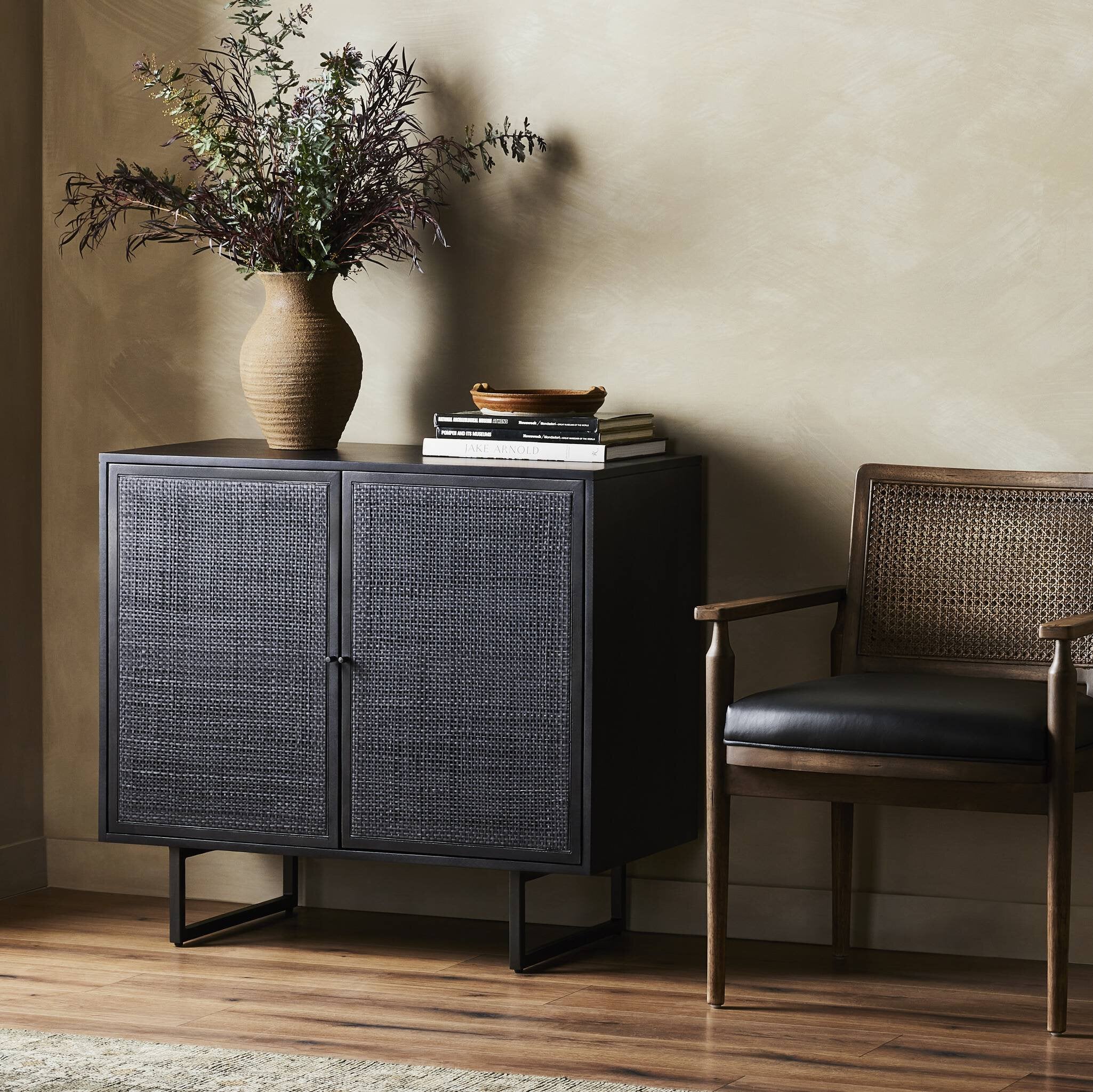 Carmel Small Cabinet - Black Wash