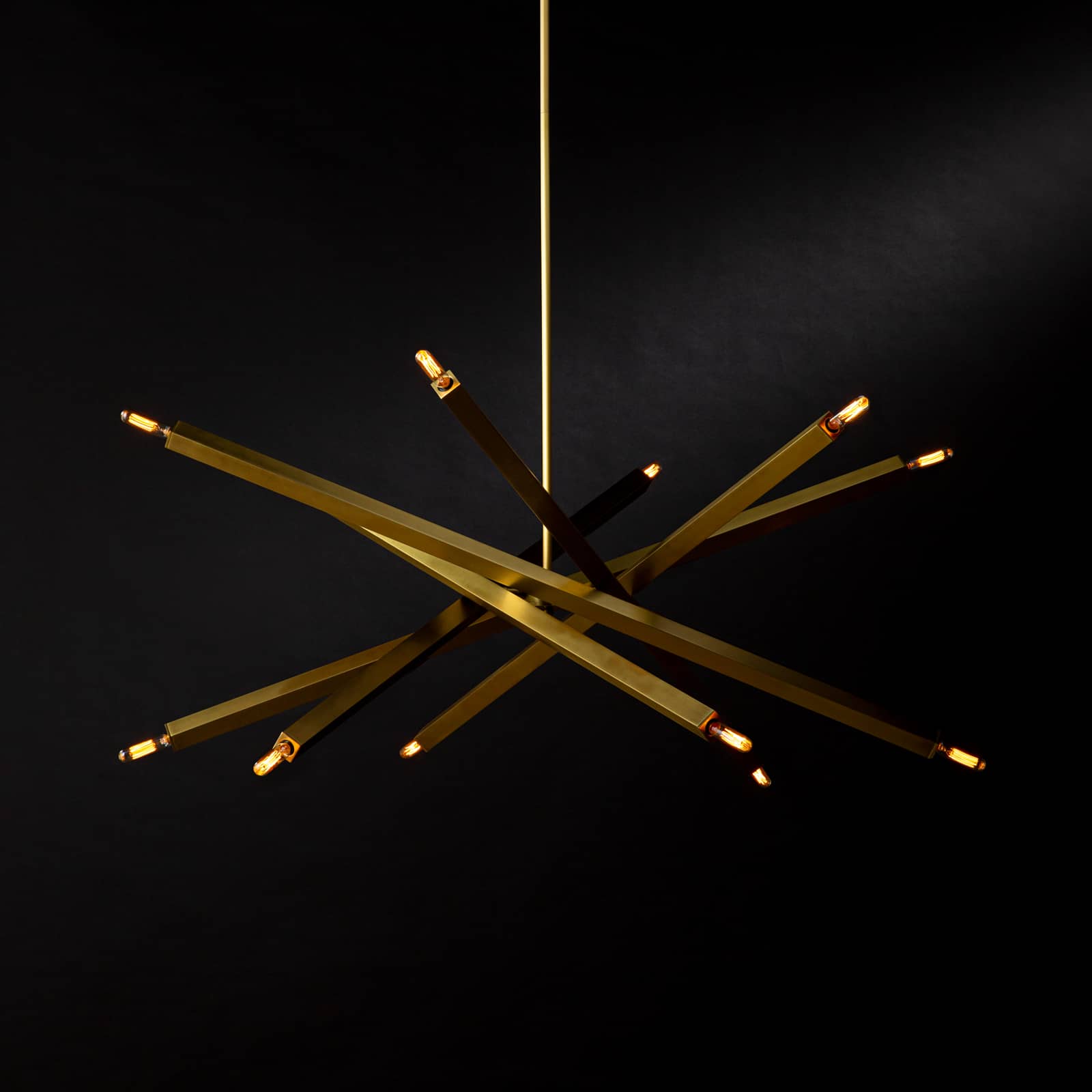 Viper Chandelier (Natural Brass)