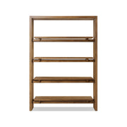 Theodore Bookcase - Rustic Amber Oak Veneer