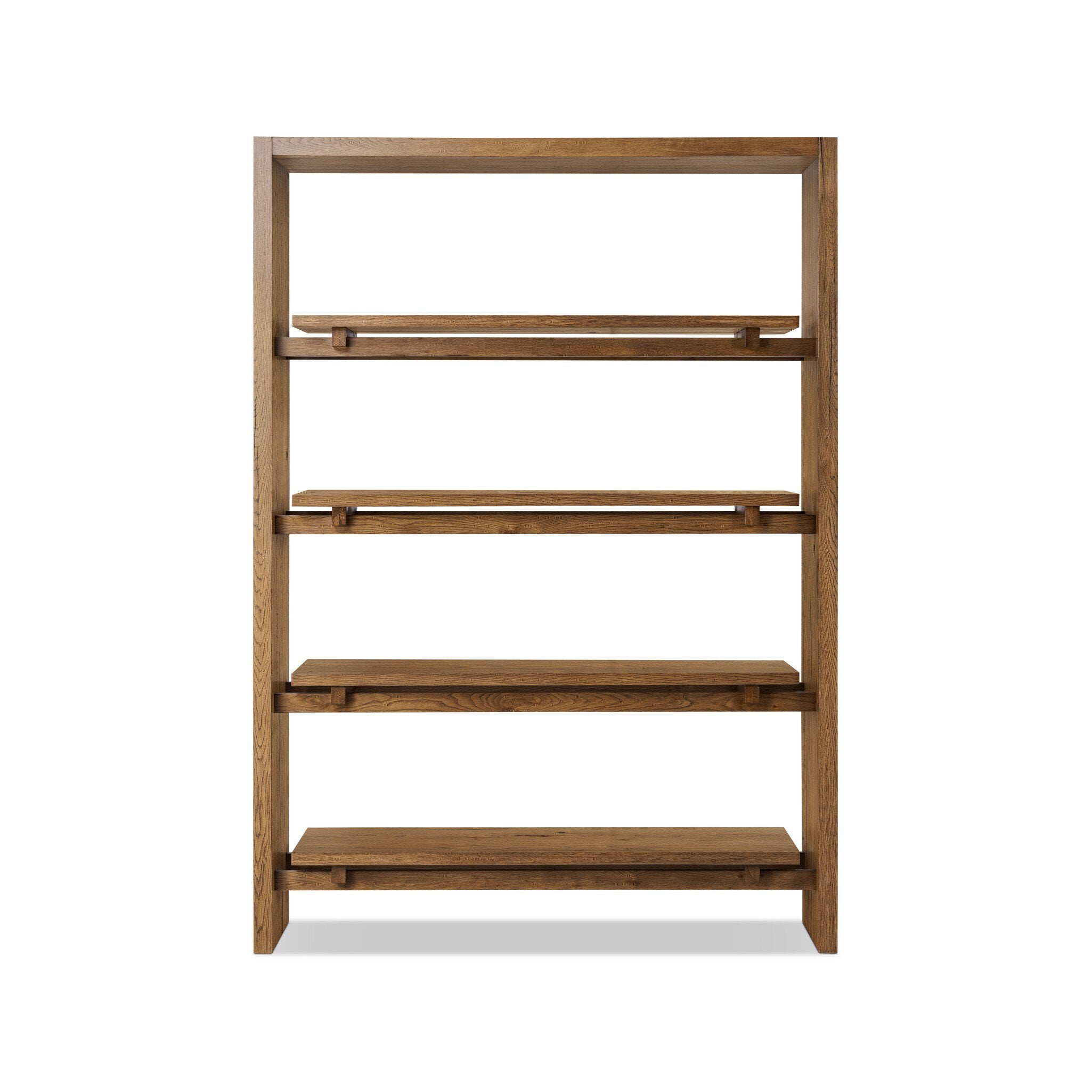 Theodore Bookcase - Rustic Amber Oak Veneer