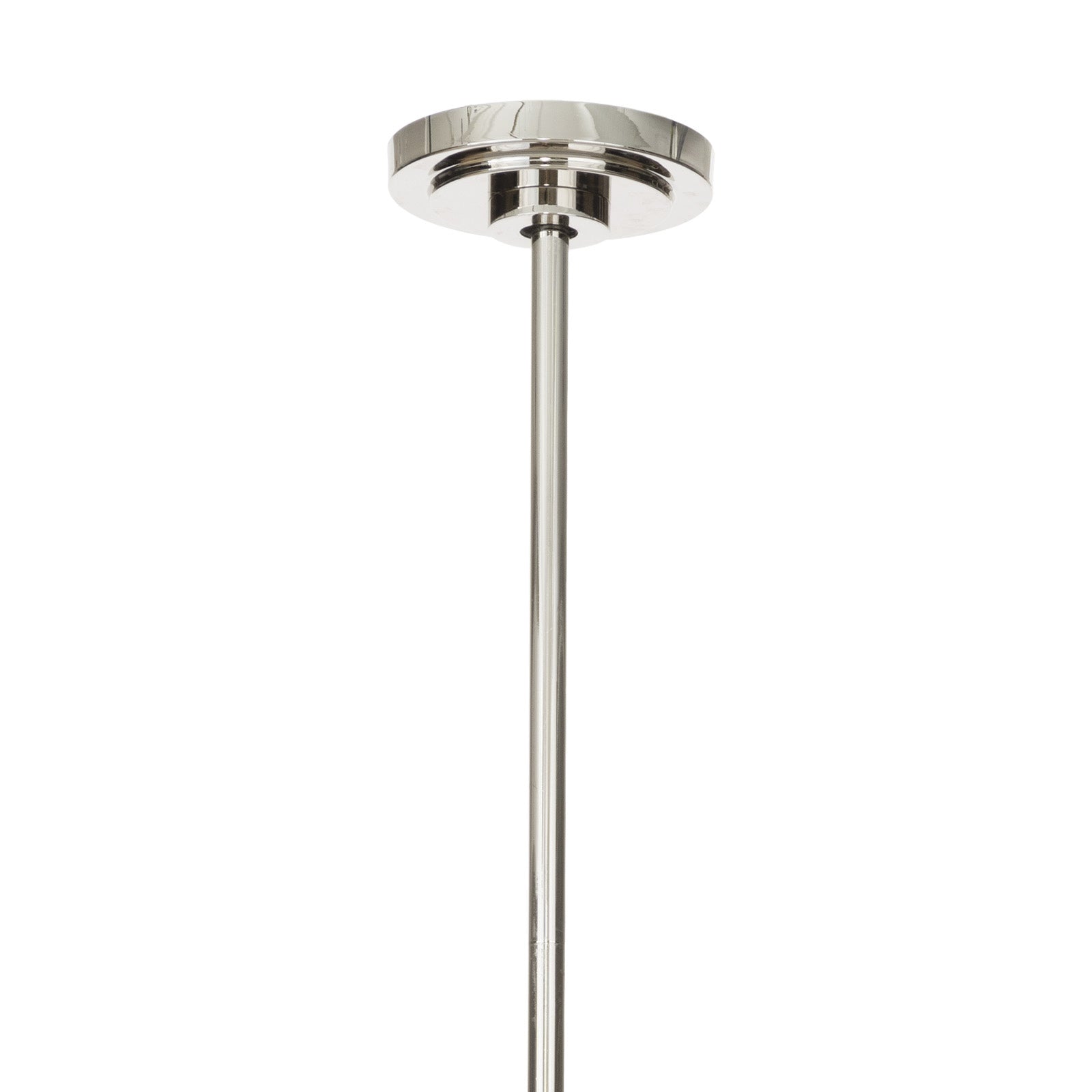 Artemis Pendant Double (Polished Nickel with Alabaster Glass)