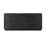Adolfo 6 Drawer Dresser - Modern Black Ash