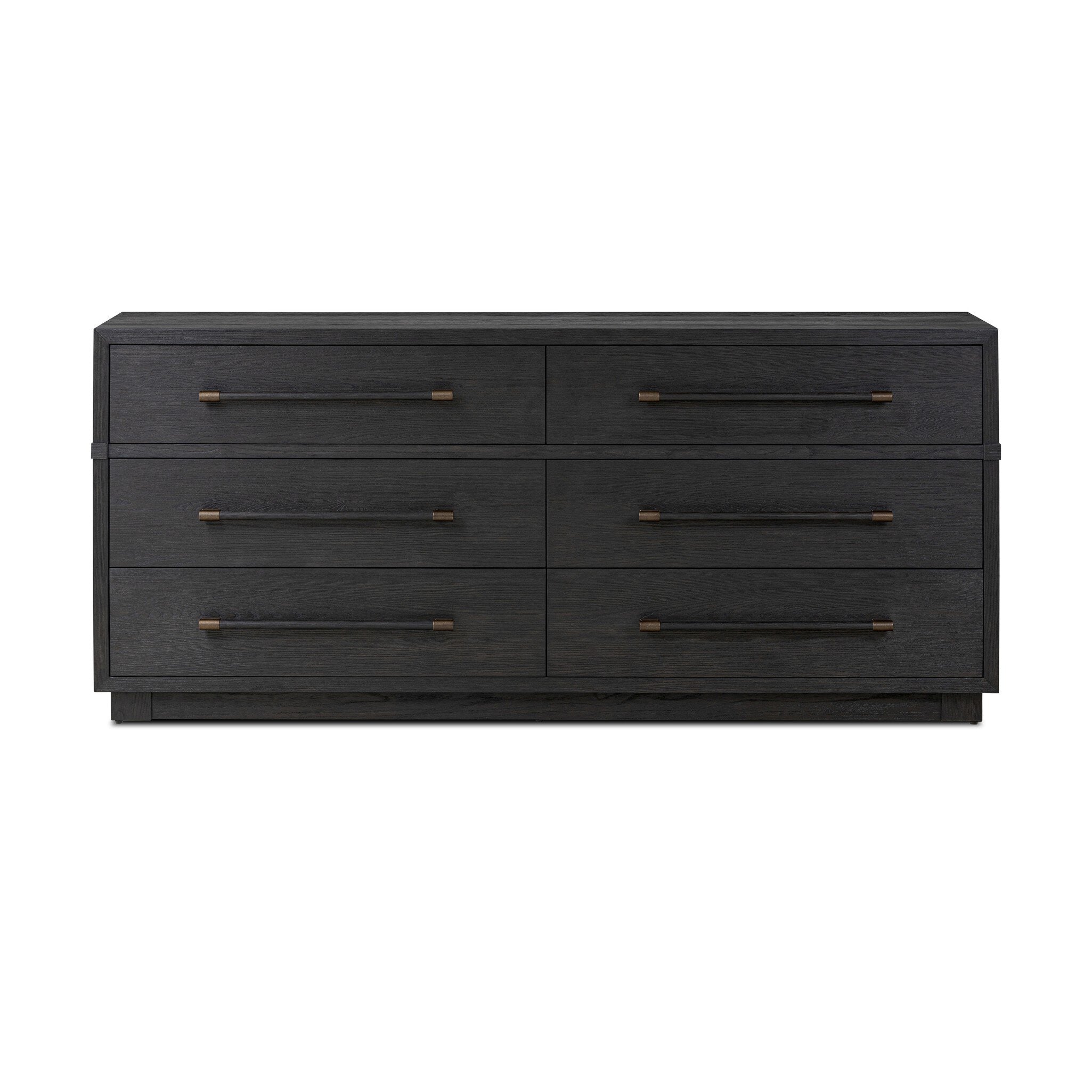 Adolfo 6 Drawer Dresser - Modern Black Ash