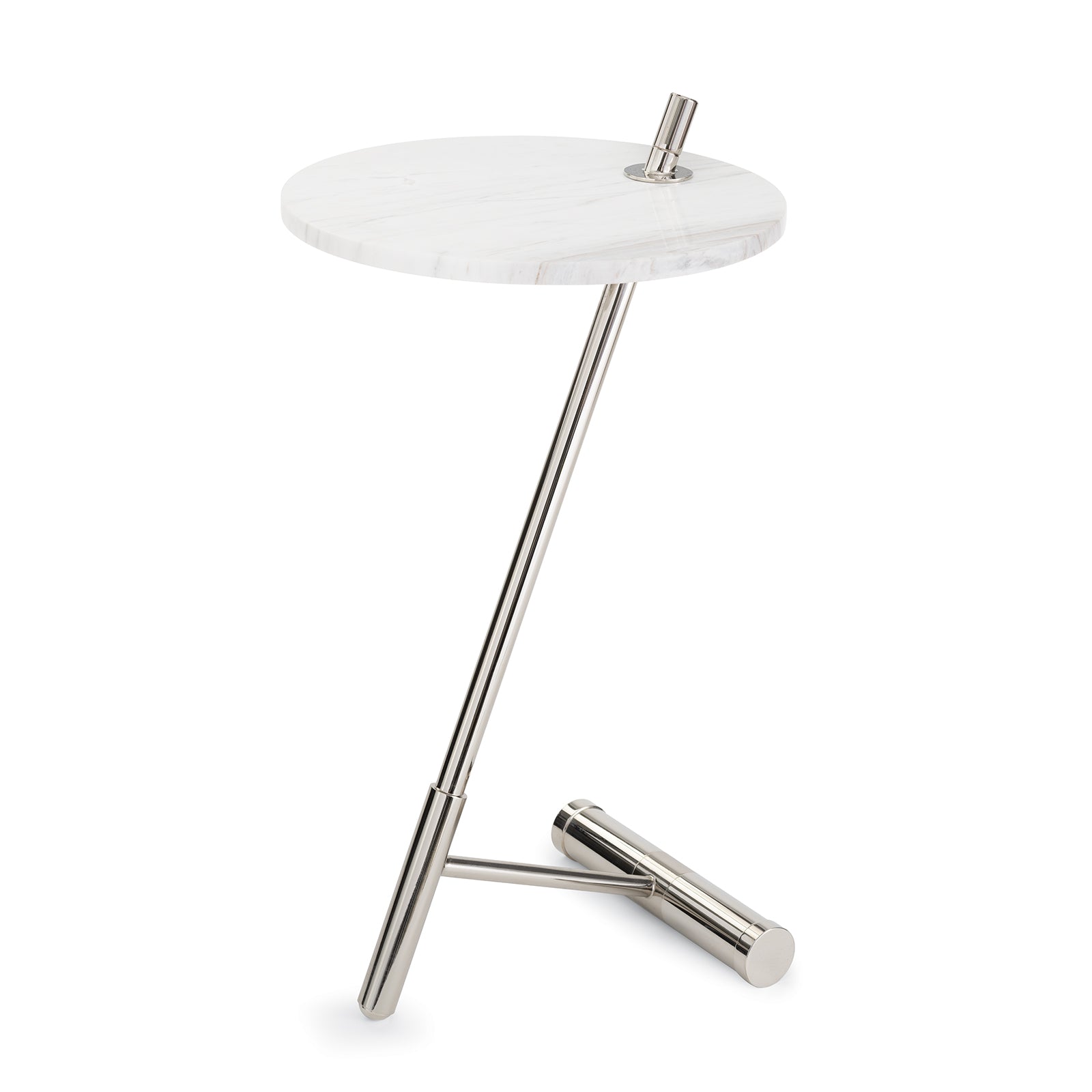 Spyder Accent Table (Polished Nickel)