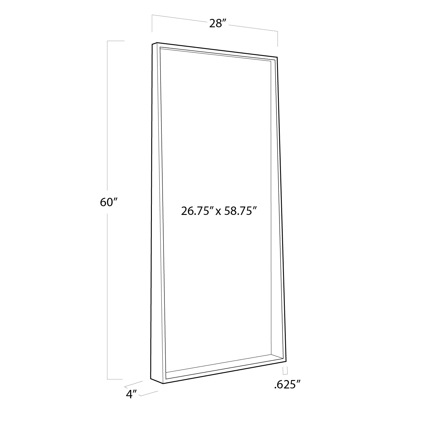 Gunner Mirror (Natural Brass)