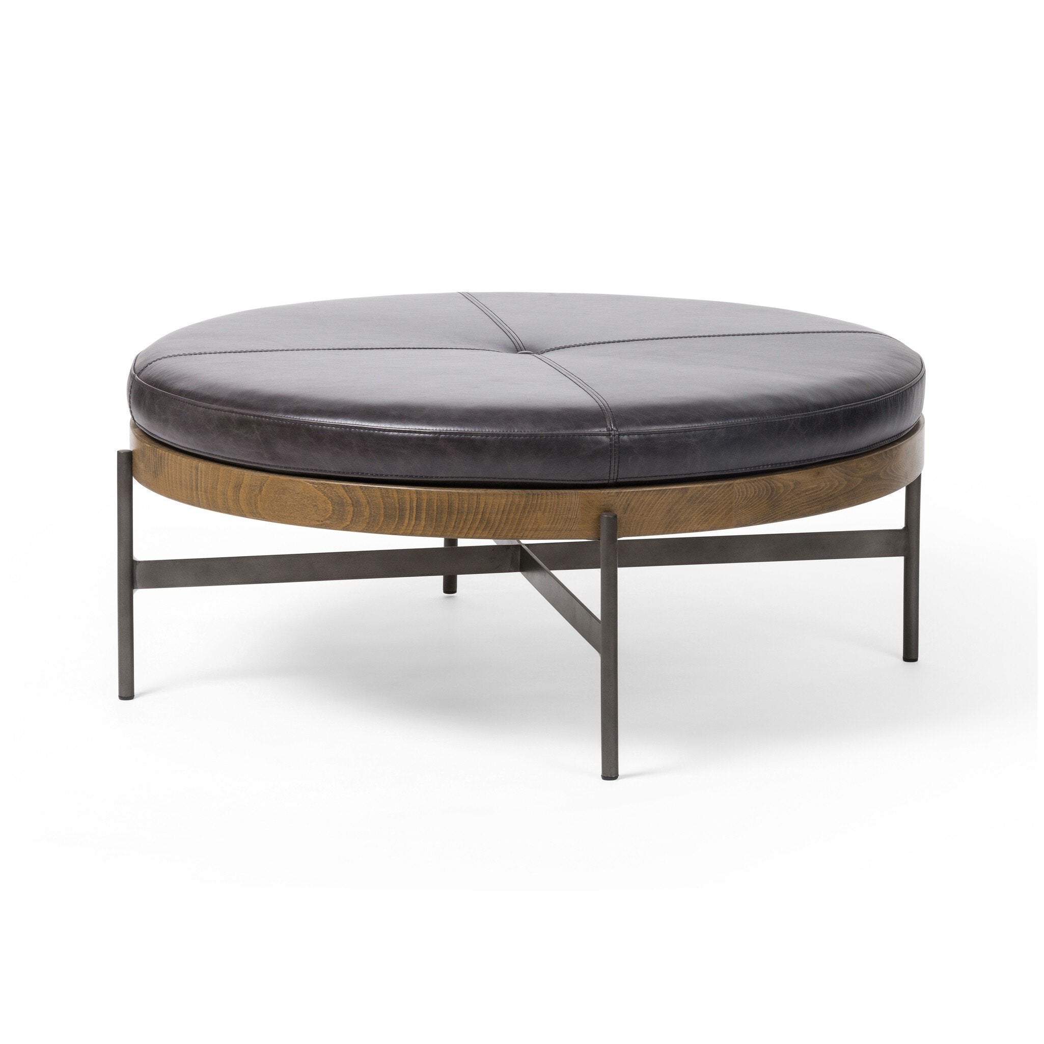 Edwyn Large Ottoman - Sonoma Black