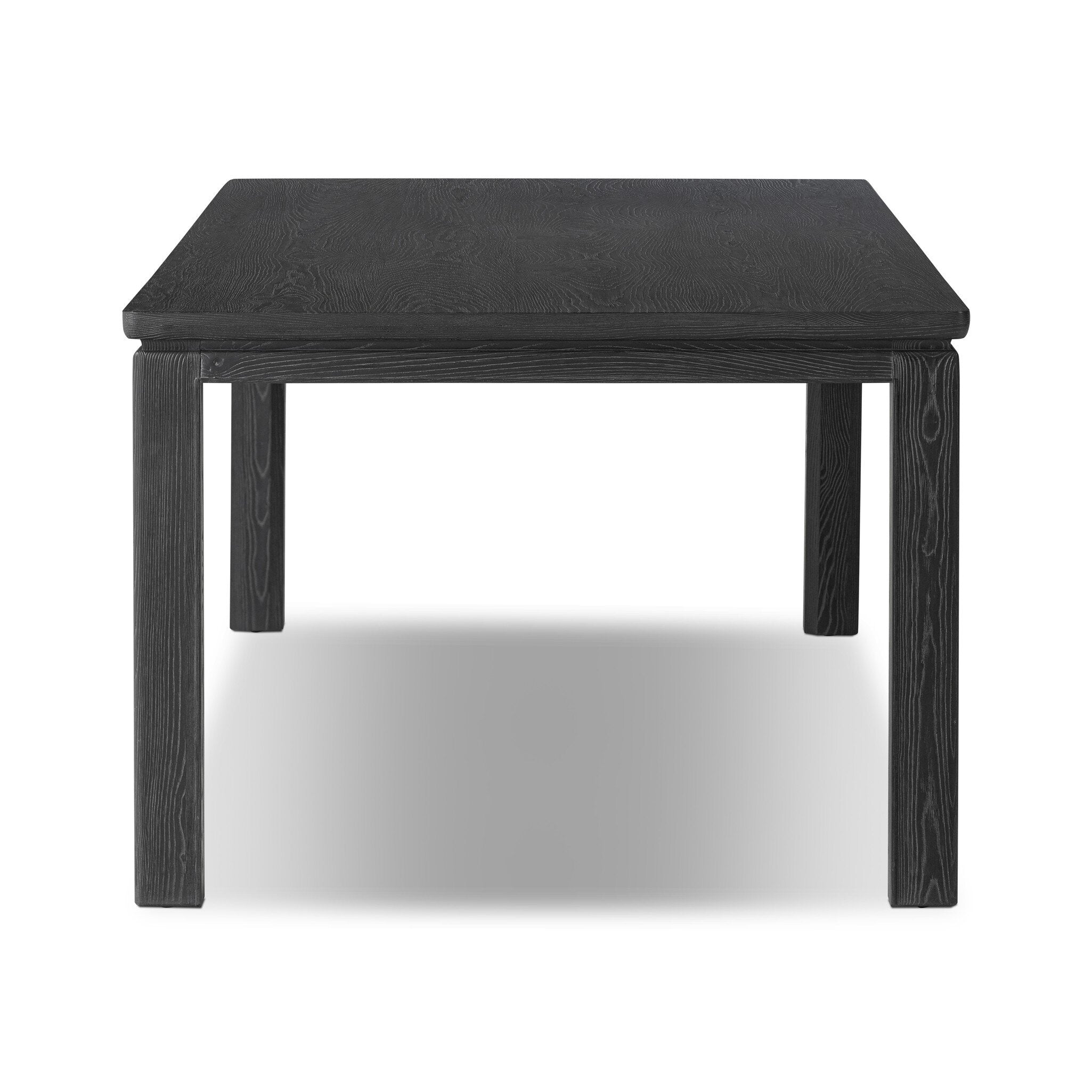 Oman Dining Table - Rustic Black Veneer