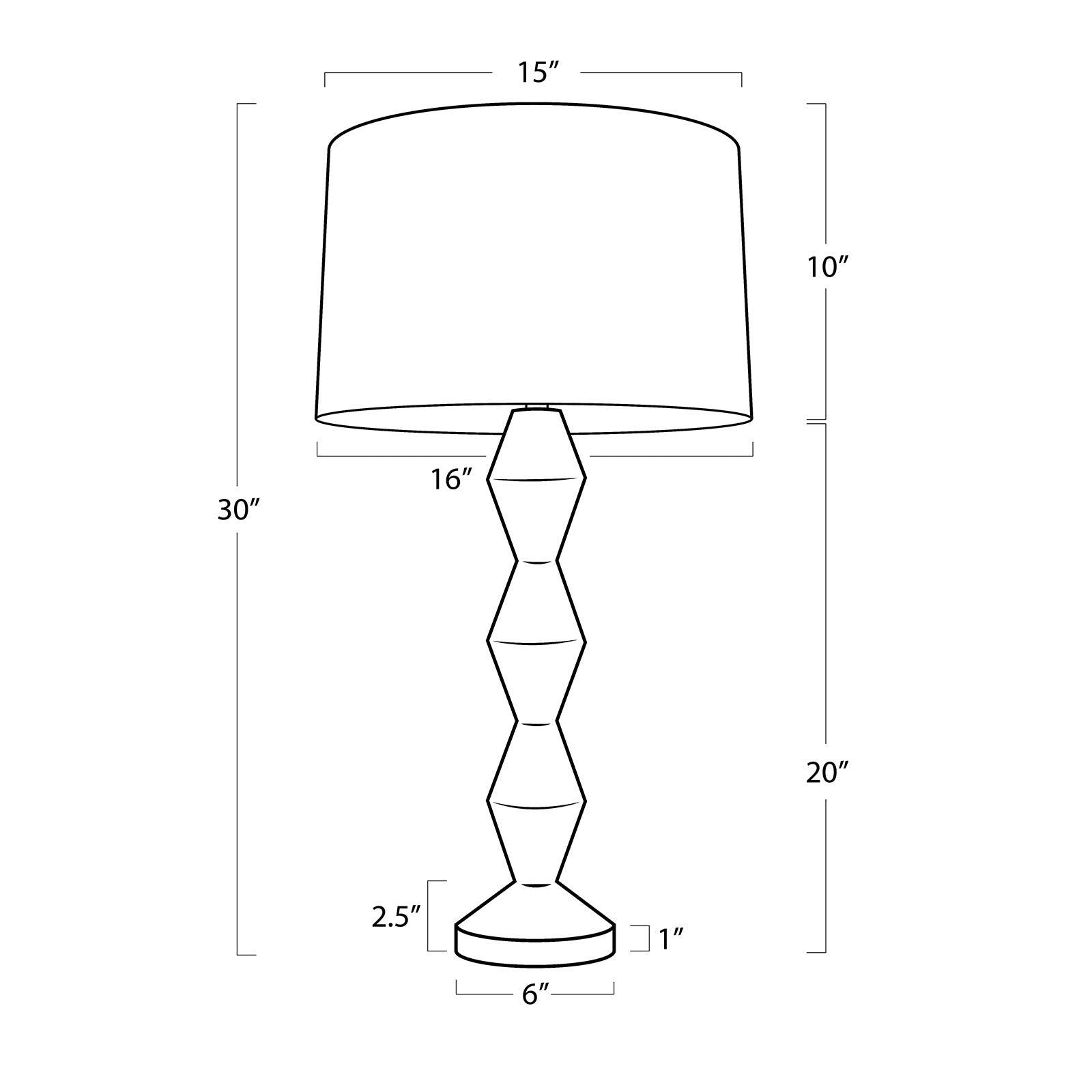Crew Travertine Buffet Lamp (Natural Linen Shade)
