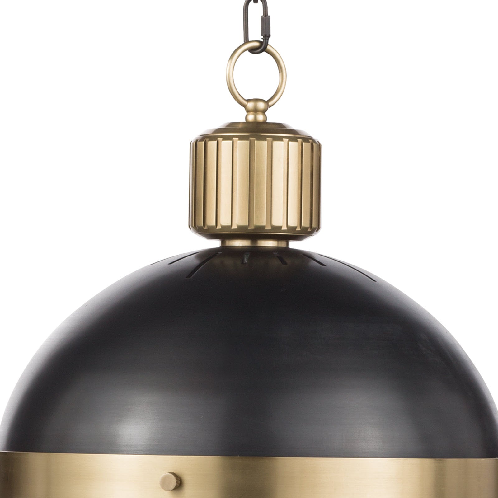 Otis Pendant Large (Blackened Brass and Natural Brass)