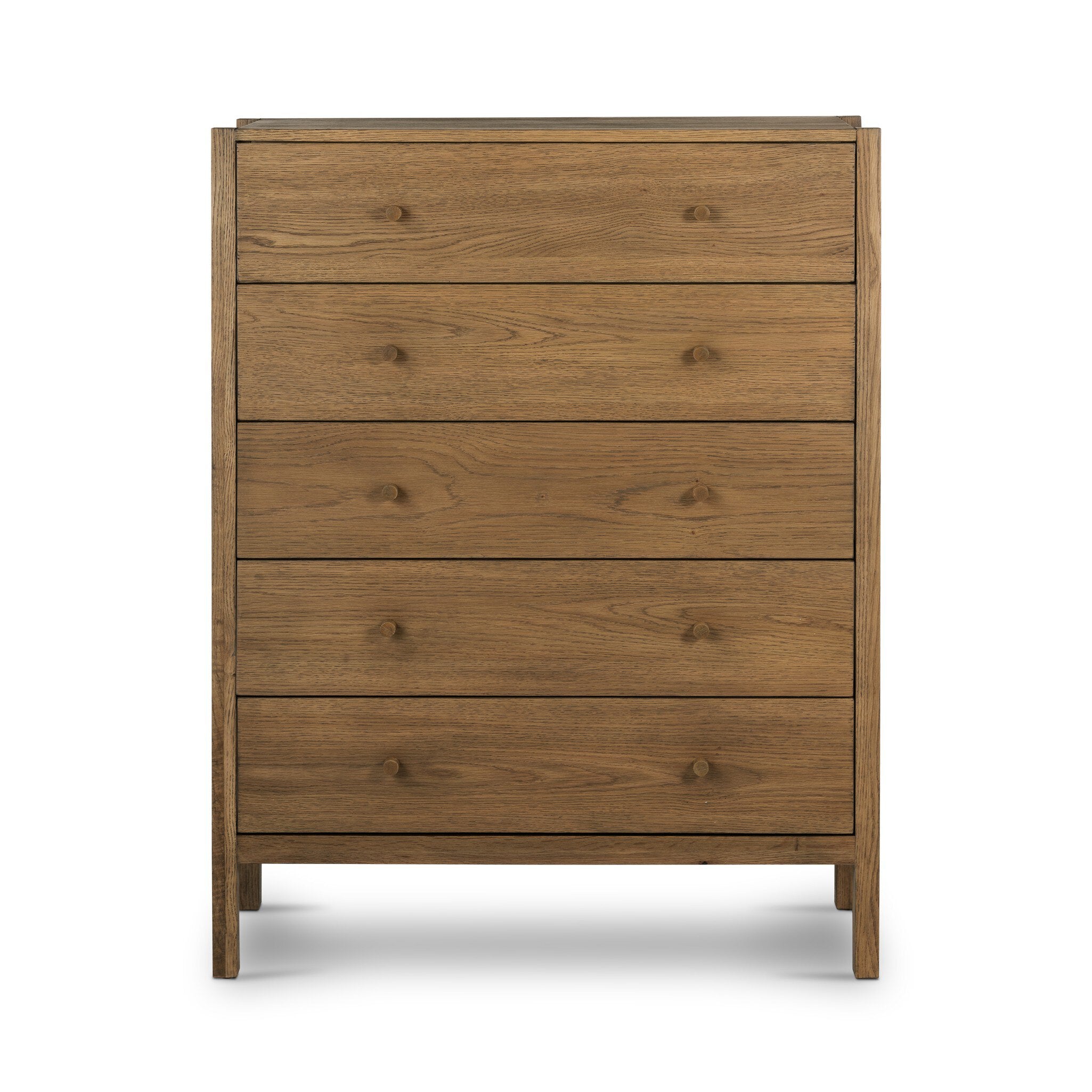 Meadow 5 Drawer Dresser - Tawny Oak Veneer
