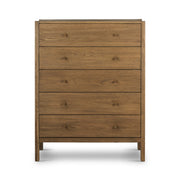 Meadow 5 Drawer Dresser - Tawny Oak Veneer