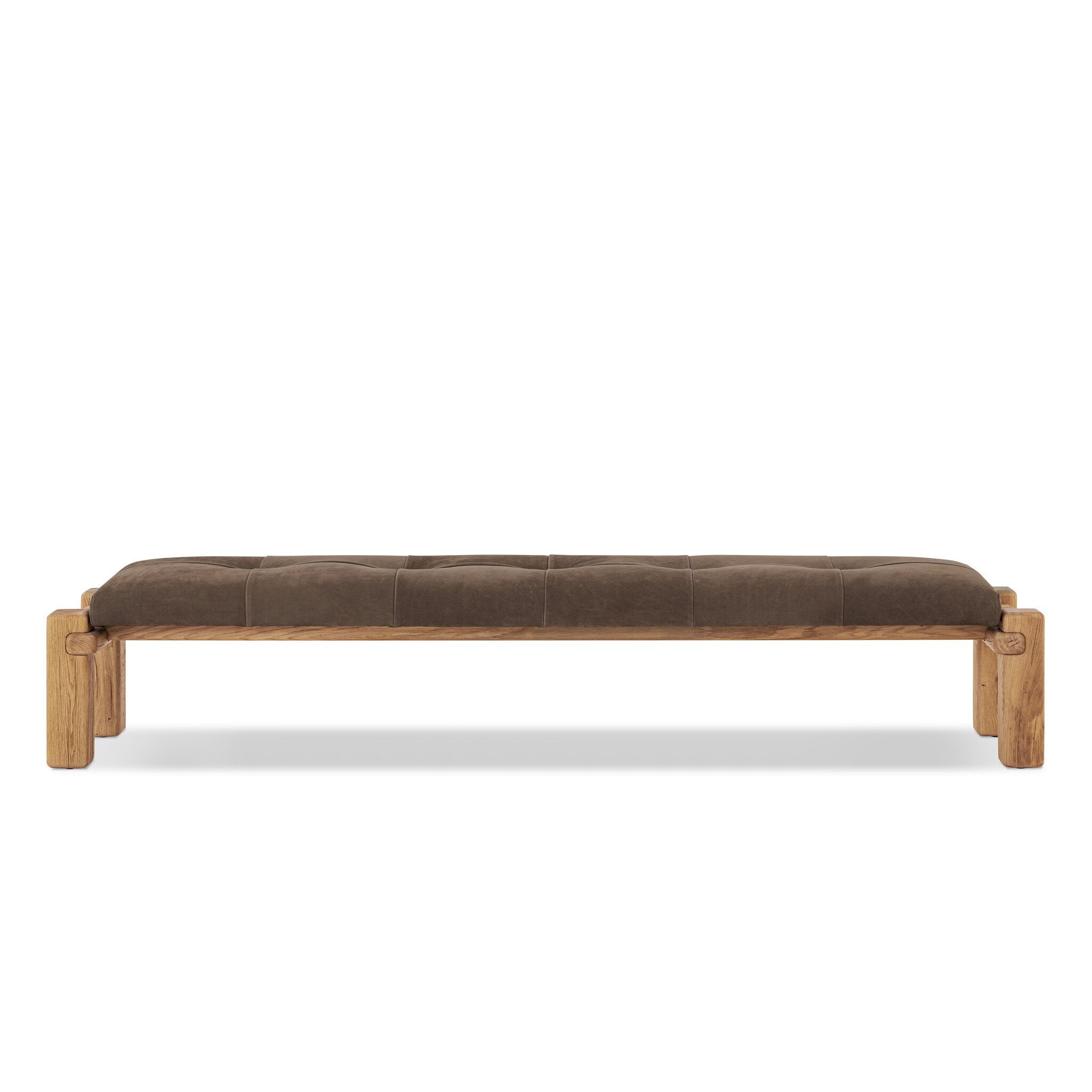 Marcia Accent Bench - Nubuck Cigar
