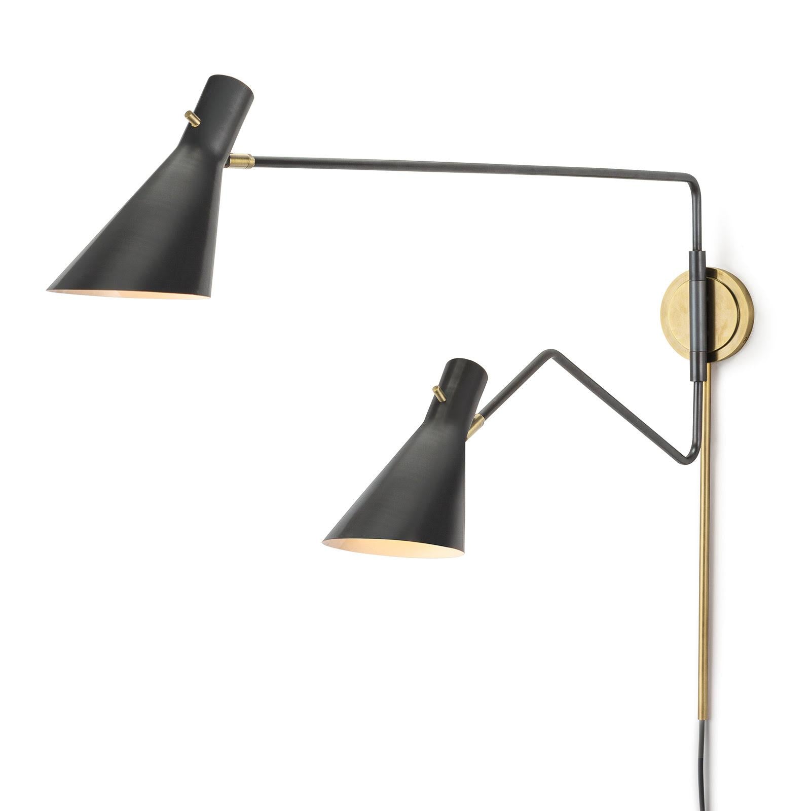 Spyder Sconce (Blackened Brass and Natural Brass)
