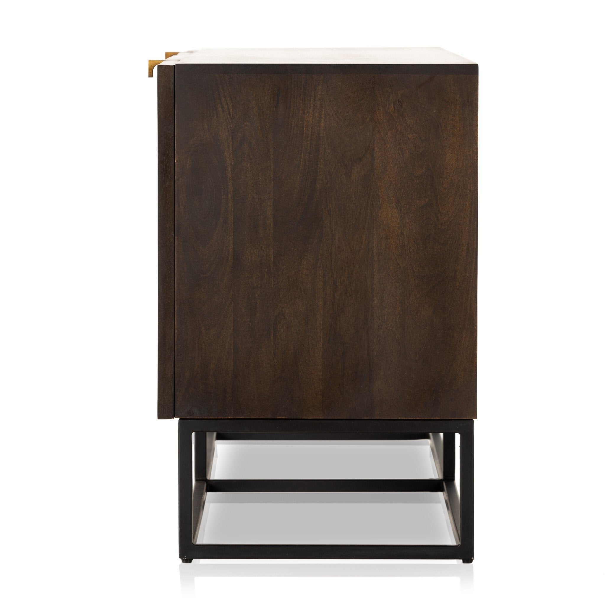 Kelby Closed Media Console - Vintage Brown