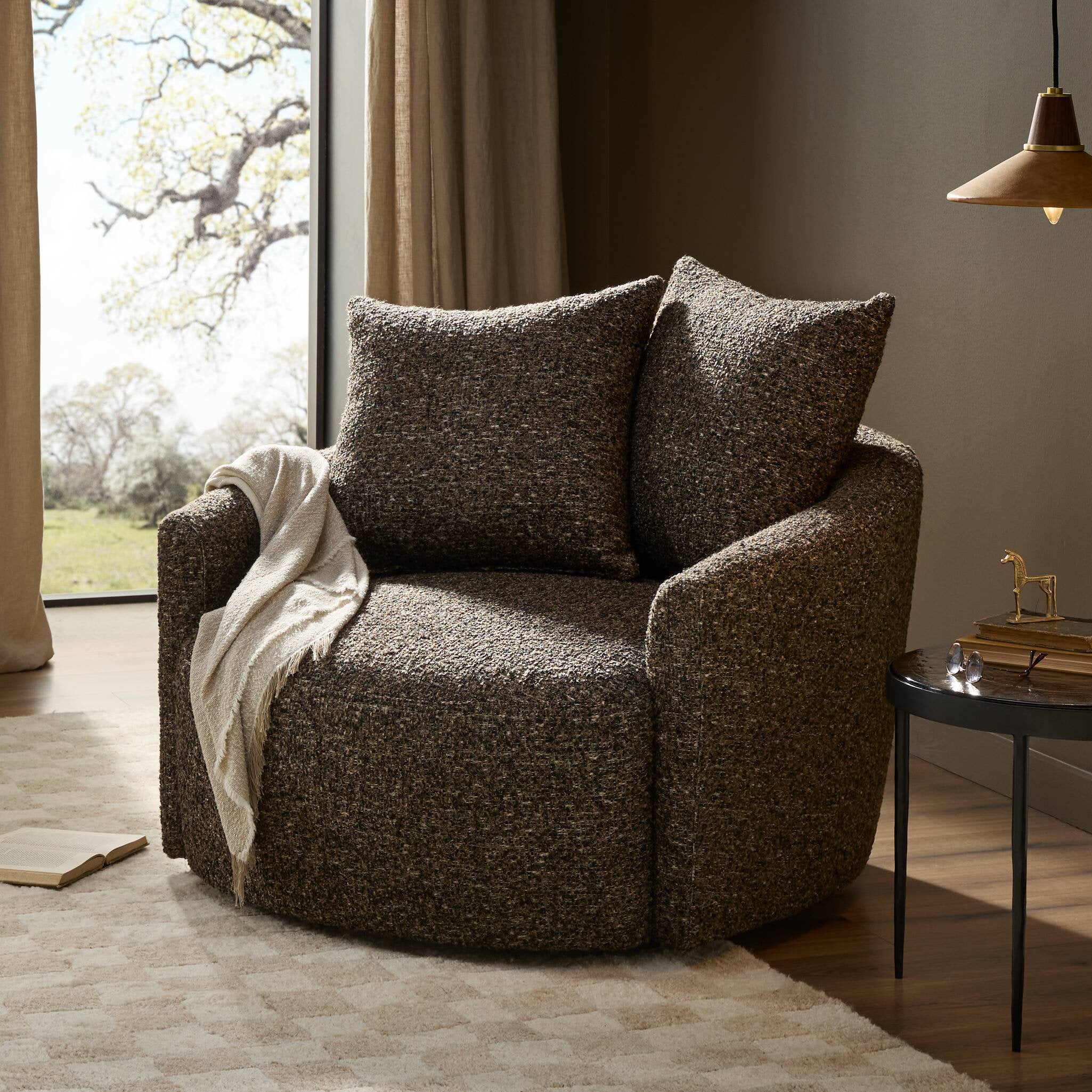 Chloe Swivel Chair - Ivan Granite