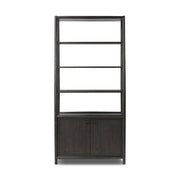 Glenview Bookcase - Smoked Black Oak